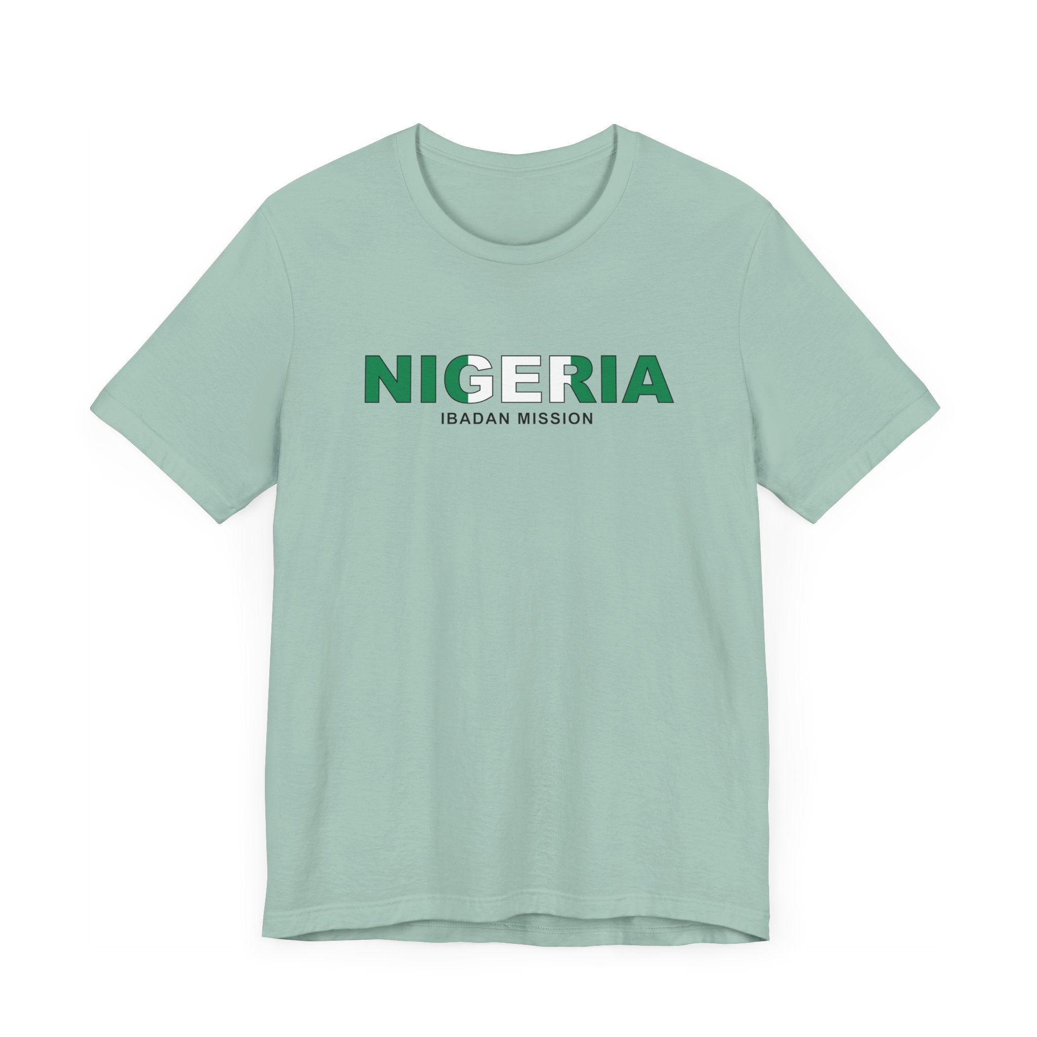 Nigeria Ibadan Mission Flag Title T-shirt - Mission Wishlist - LDS Missionary Gift Store