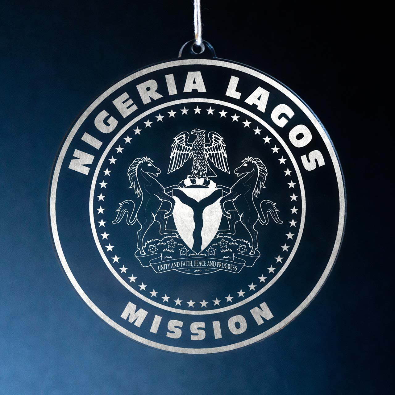 Nigeria Lagos Mission Christmas Ornament - Latter-Day Saint LDS Missionary Gift - Book of Mormon