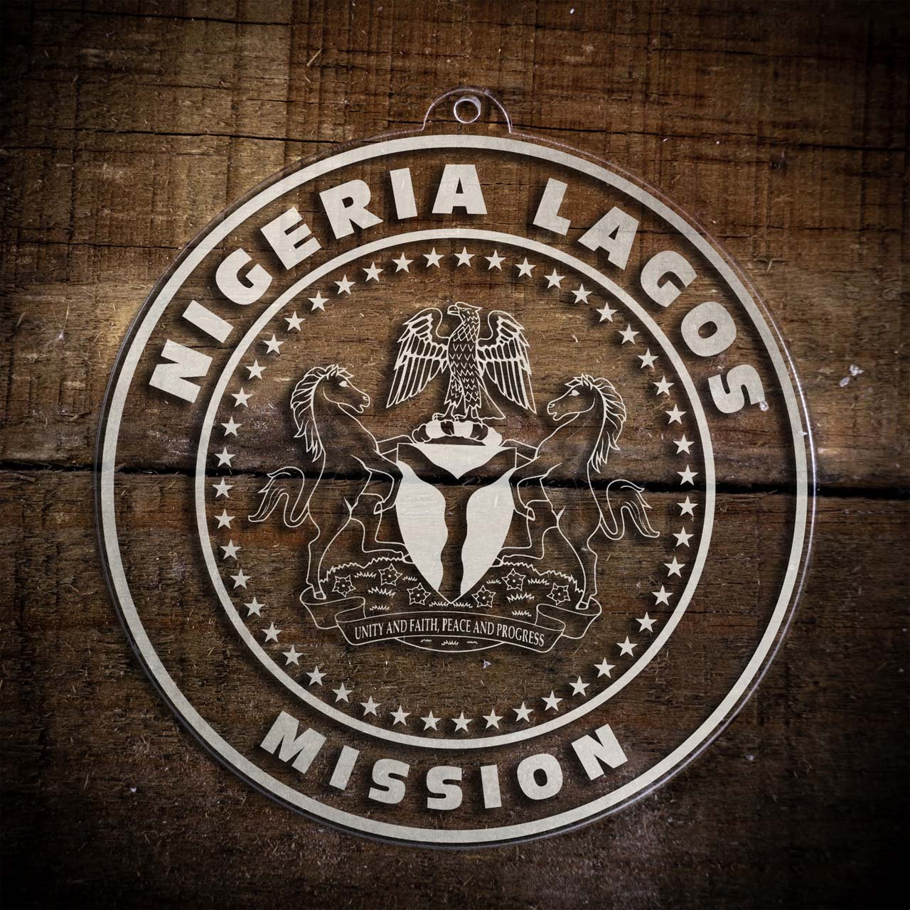 Nigeria Lagos Mission Christmas Ornament - Latter-Day Saint LDS Missionary Gift - Book of Mormon