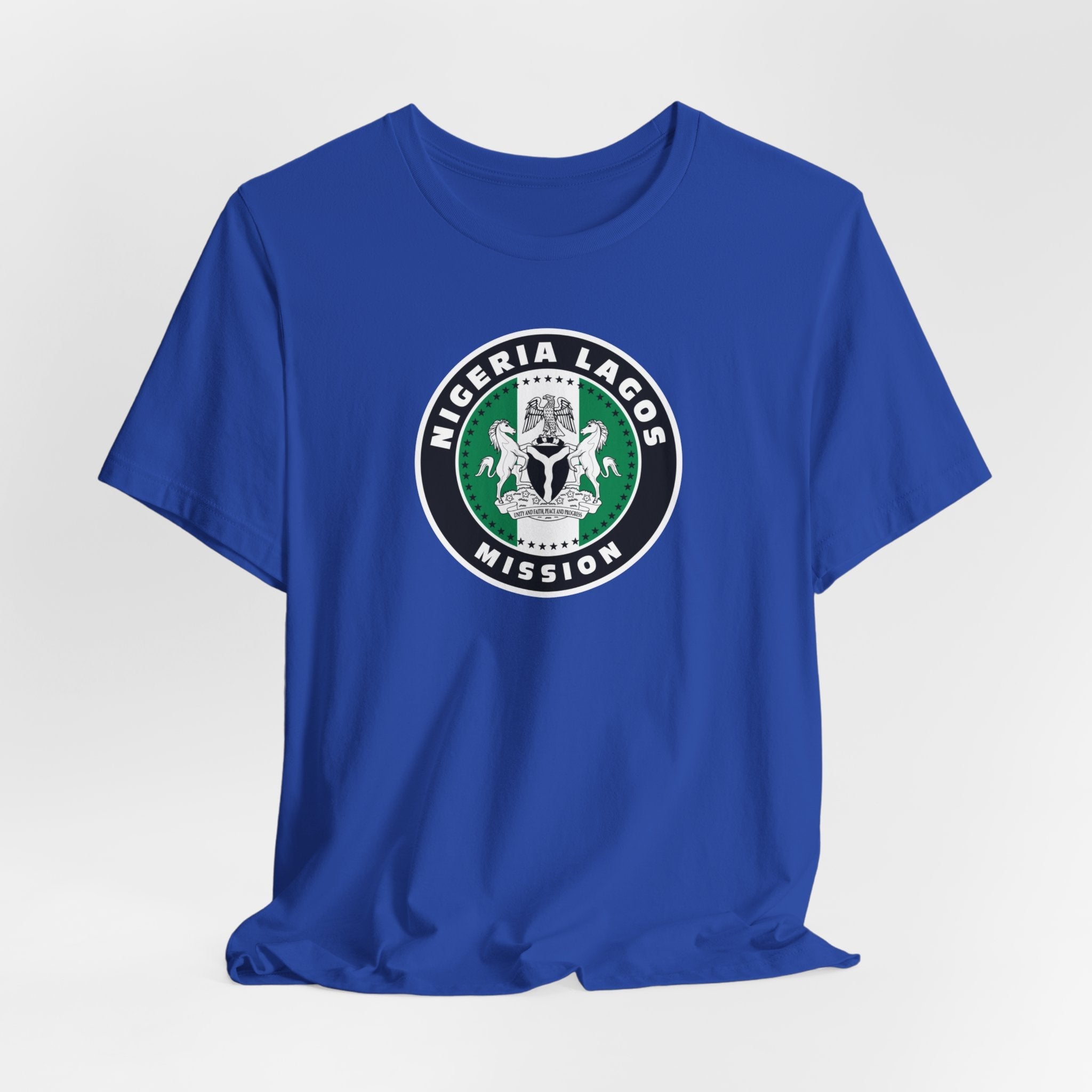 Nigeria Lagos Mission Flag Logo (Black Border) T-shirt - Mission Wishlist - LDS Missionary Gift Store
