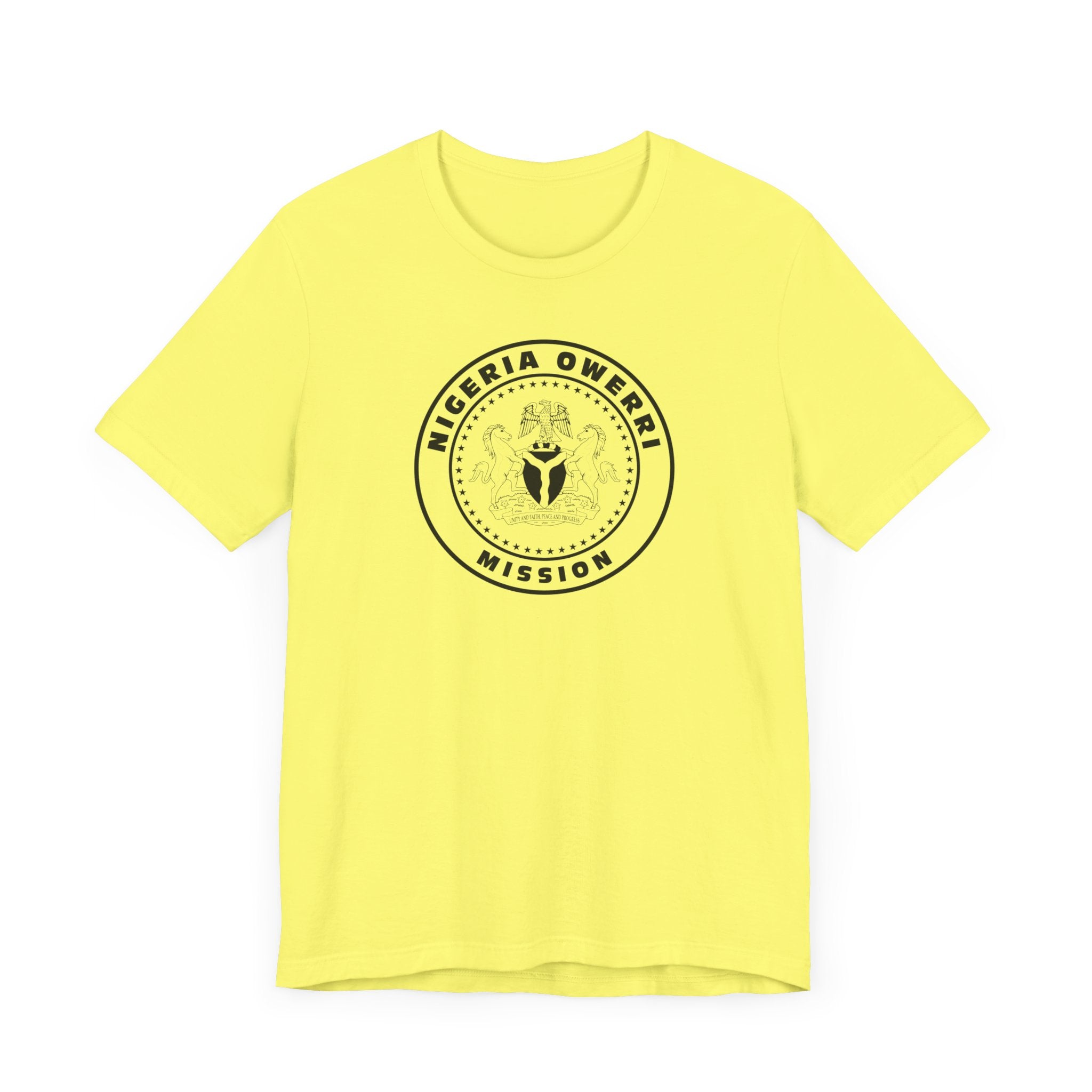 Nigeria Owerri Mission Circular Monochrome Logo T-Shirt - Mission Wishlist - LDS Missionary Gift Store