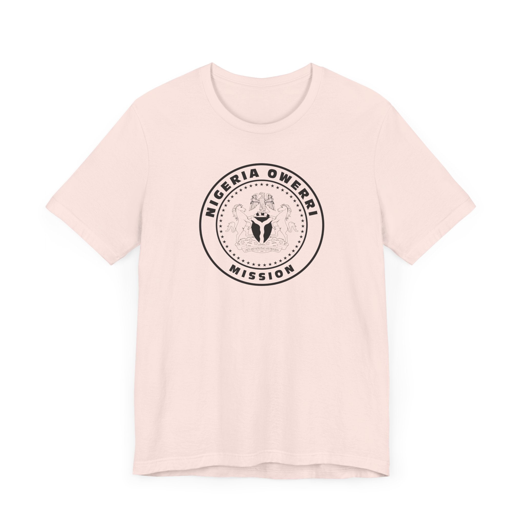 Nigeria Owerri Mission Circular Monochrome Logo T-Shirt - Mission Wishlist - LDS Missionary Gift Store