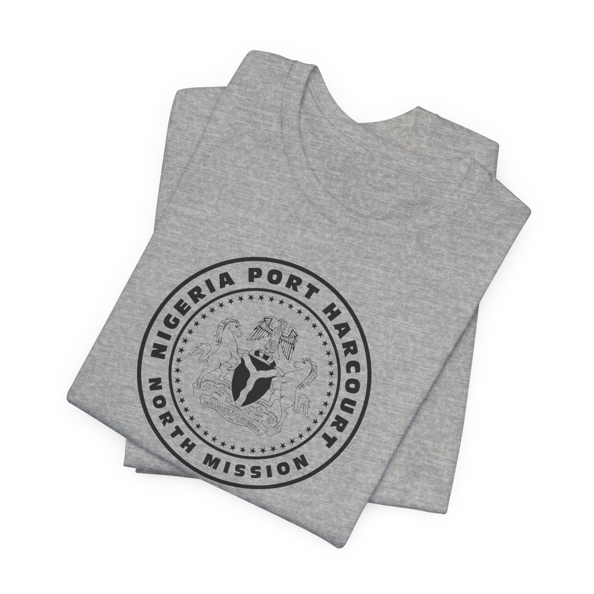Nigeria Port Harcourt North Mission Circular Monochrome Logo T-Shirt - Mission Wishlist - LDS Missionary Gift Store