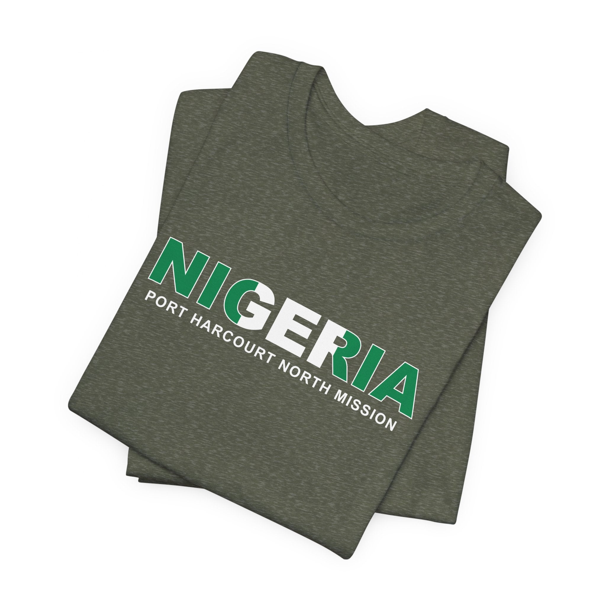 Nigeria Port Harcourt North Mission Flag Title T-shirt - Mission Wishlist - LDS Missionary Gift Store