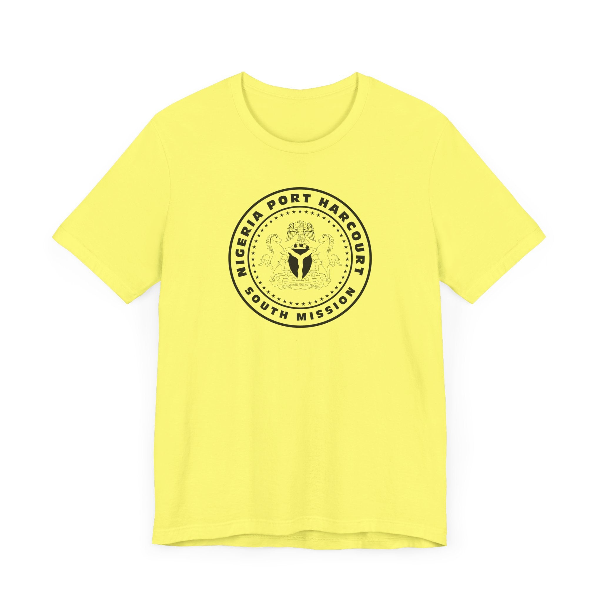 Nigeria Port Harcourt South Mission Circular Monochrome Logo T-Shirt - Mission Wishlist - LDS Missionary Gift Store