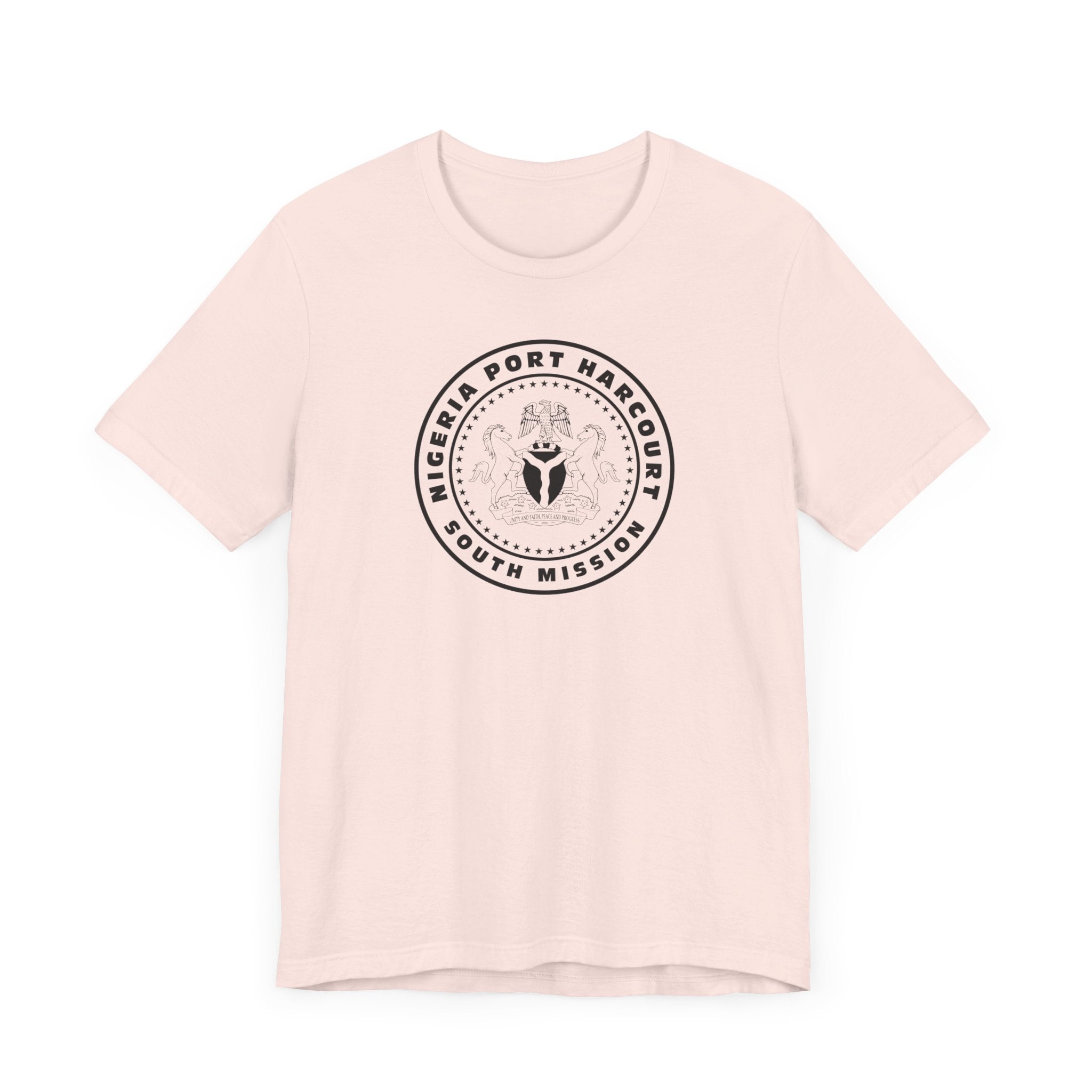 Nigeria Port Harcourt South Mission Circular Monochrome Logo T-Shirt - Mission Wishlist - LDS Missionary Gift Store