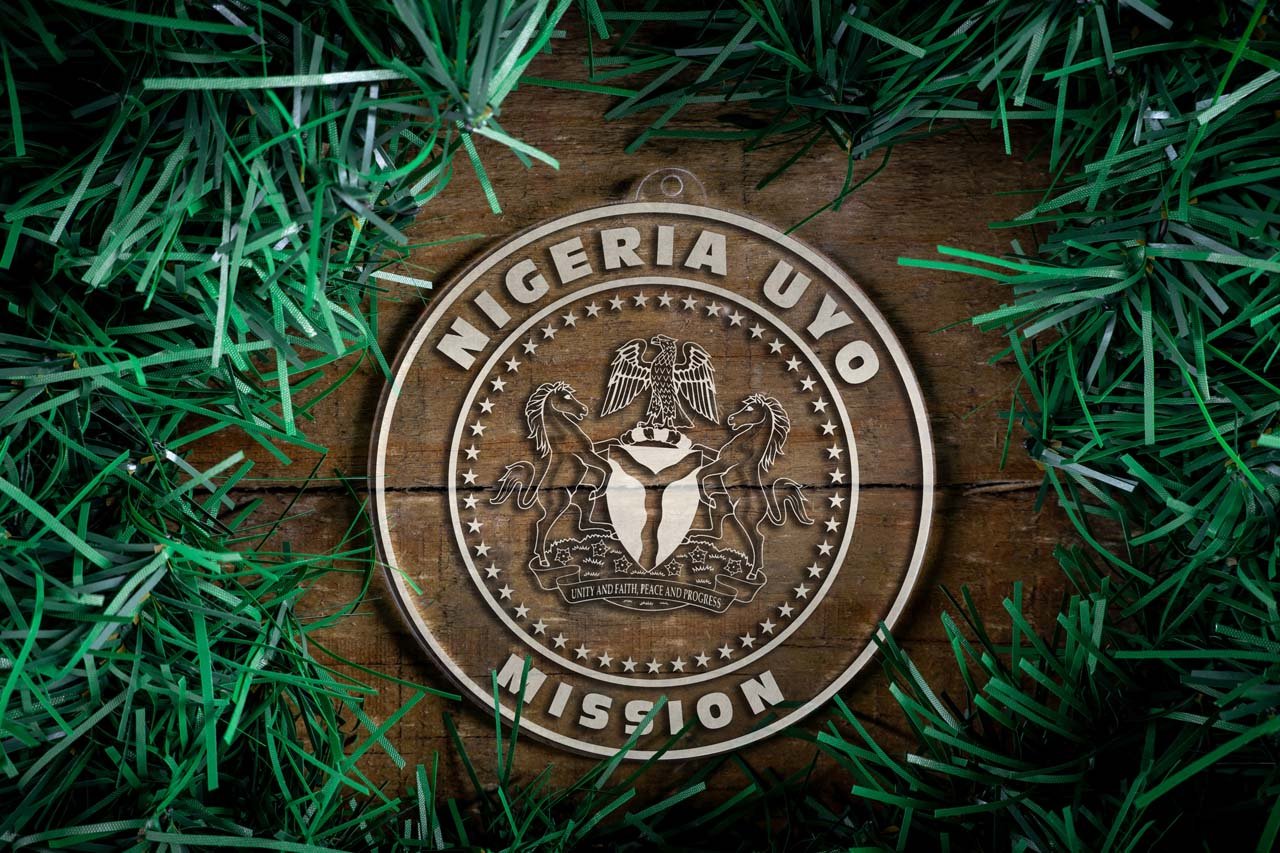 Nigeria Uyo Mission Christmas Ornament - Latter-Day Saint LDS Missionary Gift - Book of Mormon