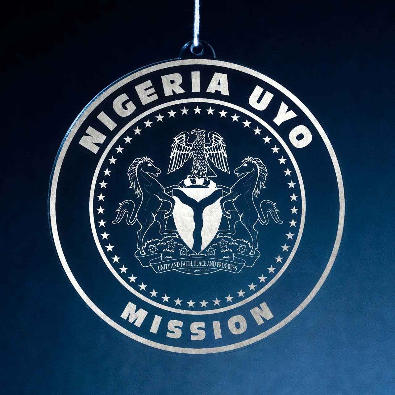 Nigeria Uyo Mission Christmas Ornament - Latter-Day Saint LDS Missionary Gift - Book of Mormon
