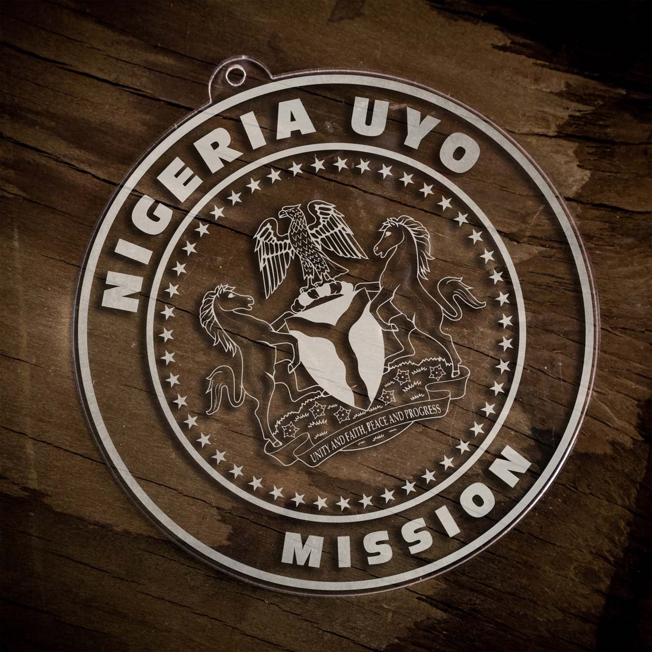 Nigeria Uyo Mission Christmas Ornament - Latter-Day Saint LDS Missionary Gift - Book of Mormon