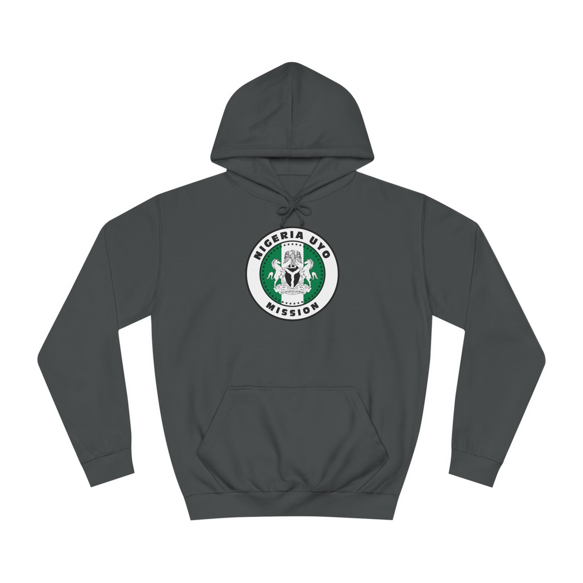 Nigeria Uyo Mission Flag Logo (White Border) College Hoodie - Mission Wishlist - LDS Missionary Gift Store