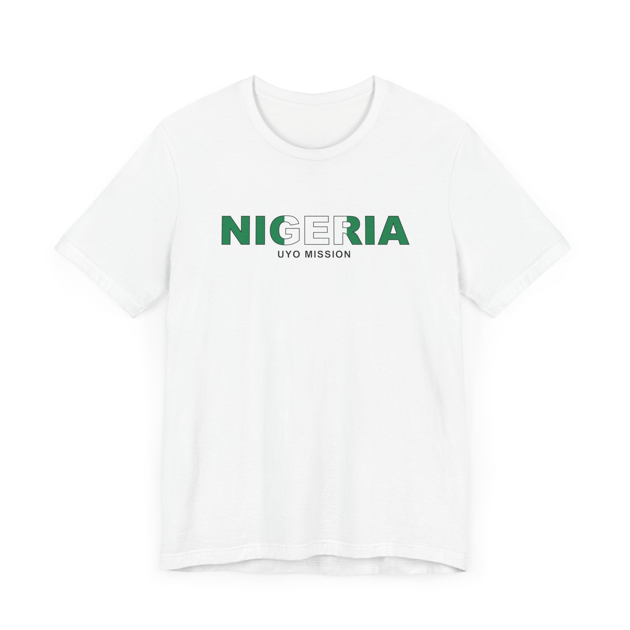 Nigeria Uyo Mission Flag Title T-shirt - Mission Wishlist - LDS Missionary Gift Store