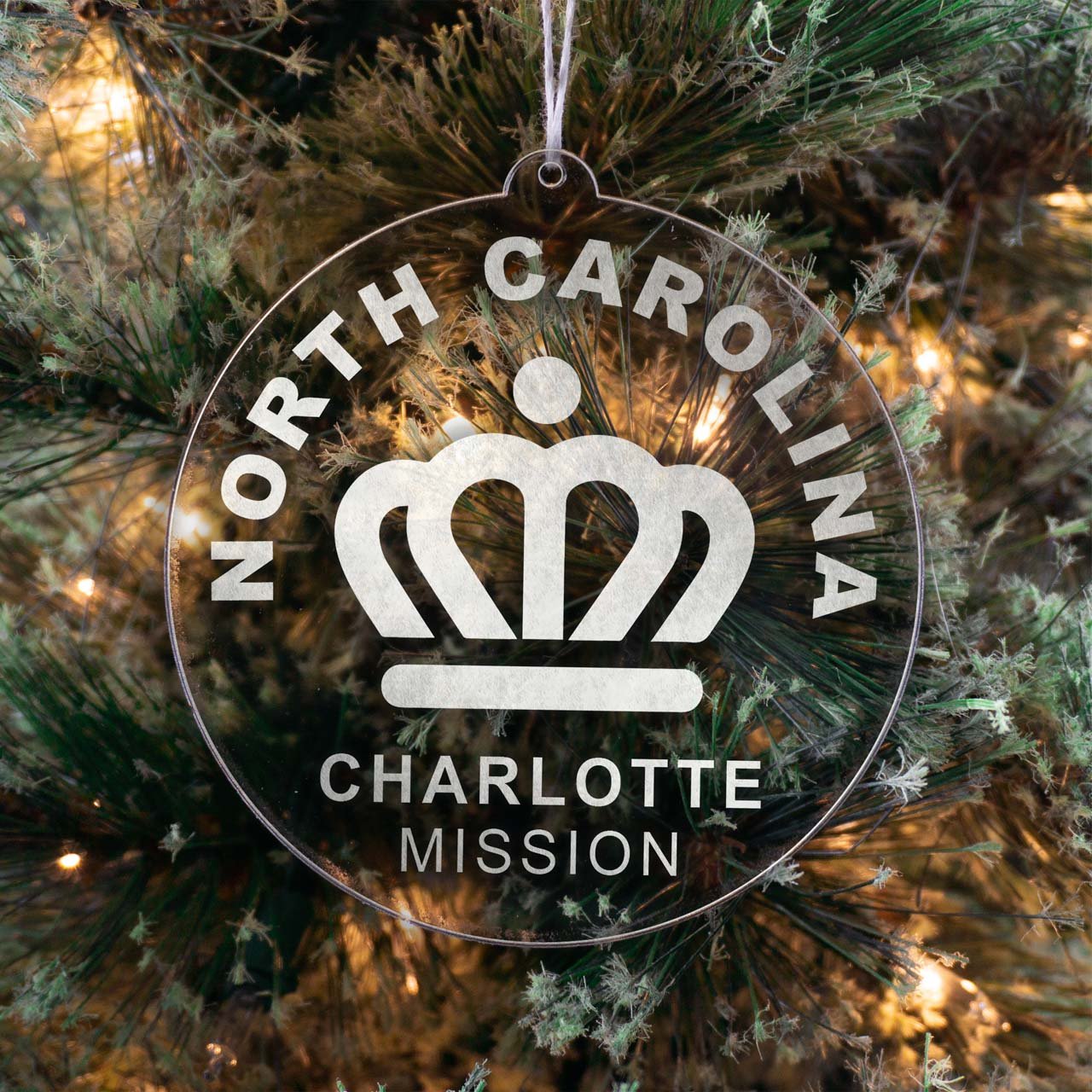 North Carolina Charlotte Mission Christmas Ornament - Latter-Day Saint LDS Missionary Gift - Book of Mormon