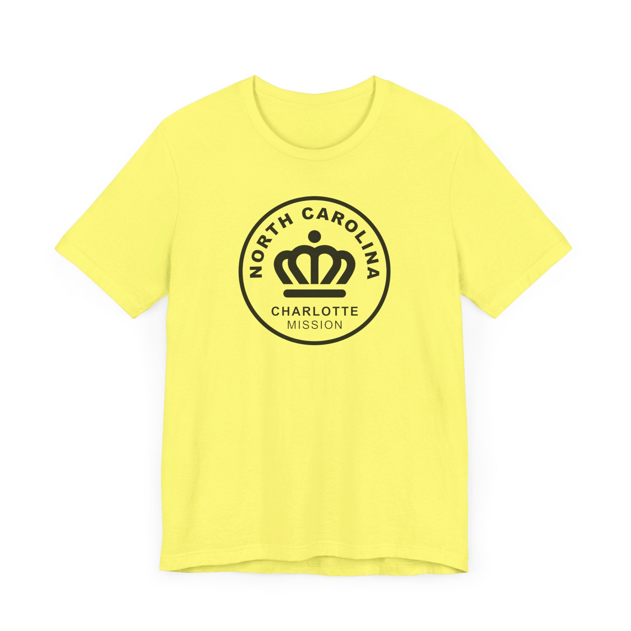 North Carolina Charlotte Mission Circular Monochrome Logo T-Shirt - Mission Wishlist - LDS Missionary Gift Store