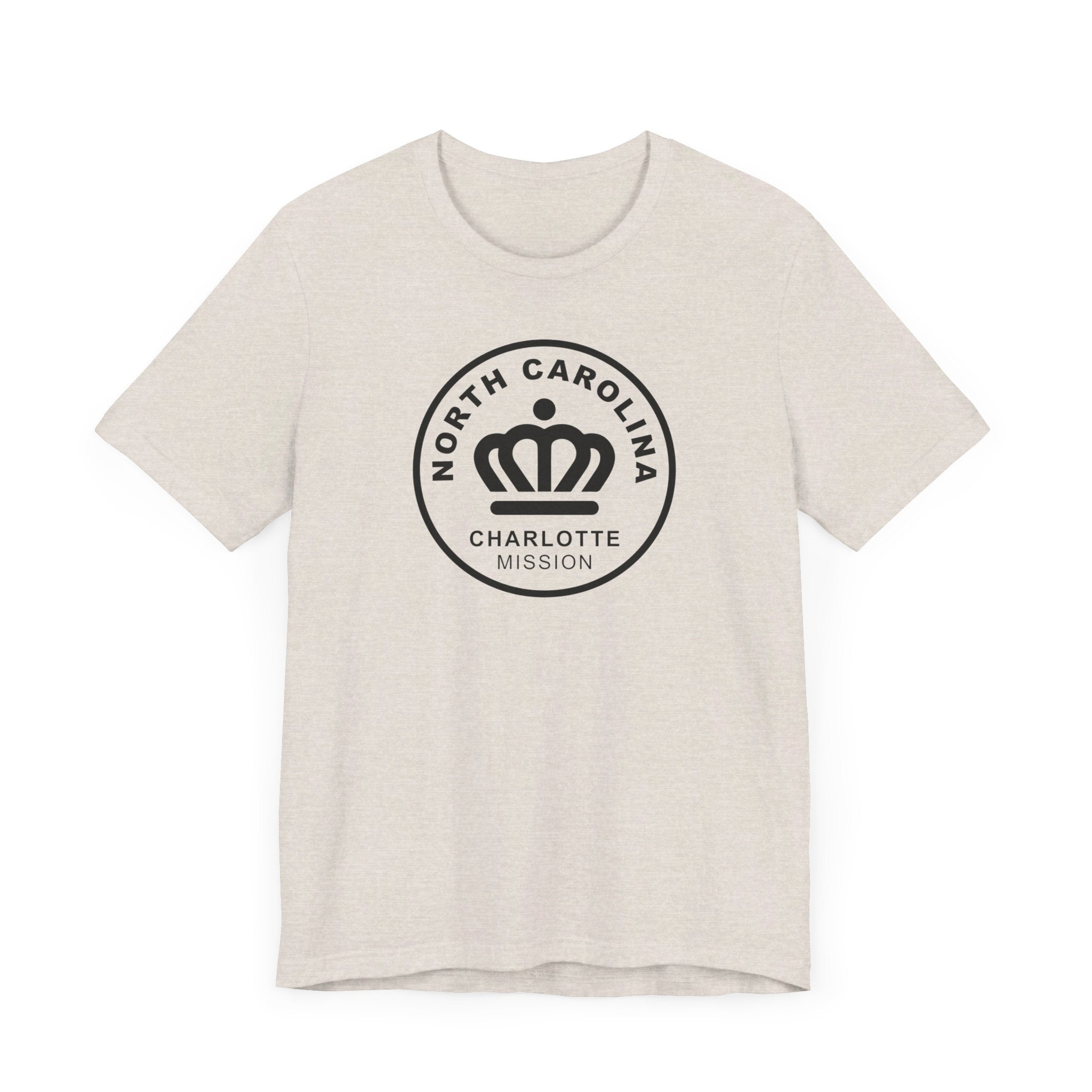 North Carolina Charlotte Mission Circular Monochrome Logo T-Shirt - Mission Wishlist - LDS Missionary Gift Store