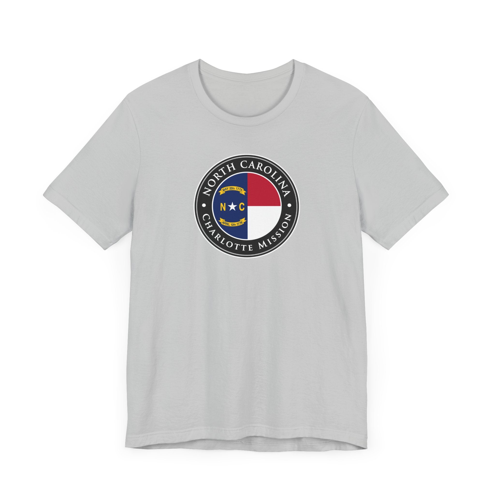 North Carolina Charlotte Mission State Flag Logo (Black Border) T-shirt - Mission Wishlist - LDS Missionary Gift Store