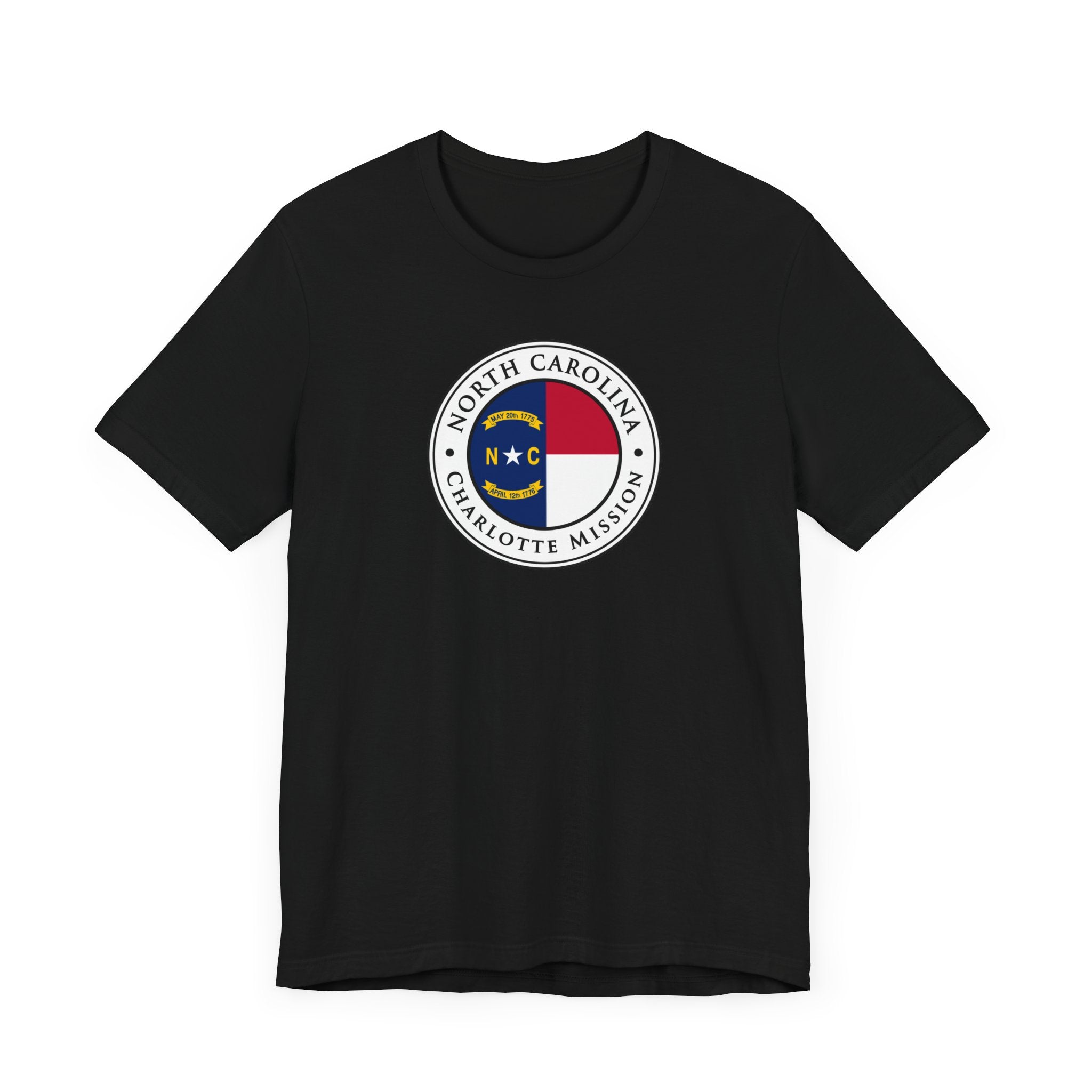 North Carolina Charlotte Mission State Flag Logo (White Border) T-shirt - Mission Wishlist - LDS Missionary Gift Store