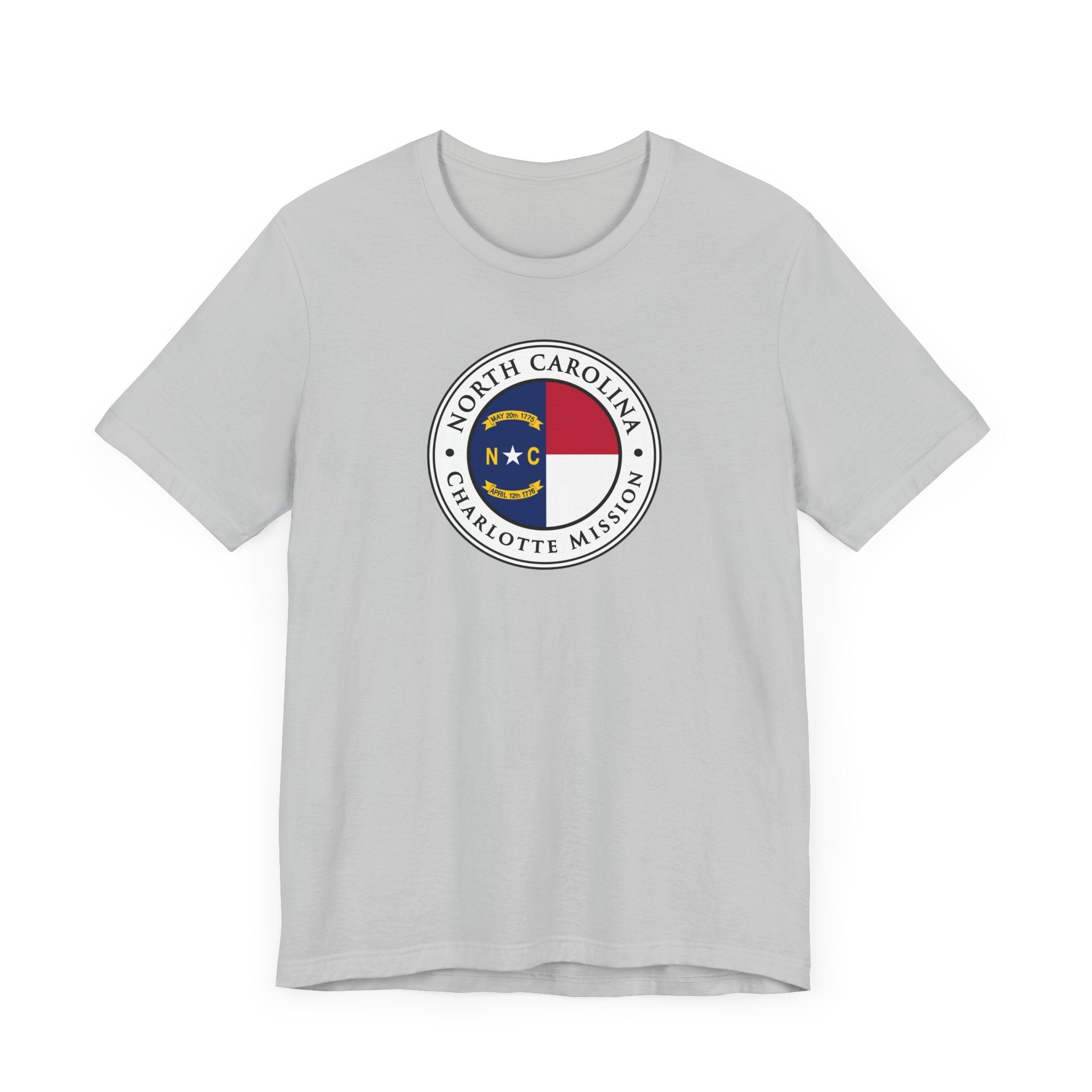 North Carolina Charlotte Mission State Flag Logo (White Border) T-shirt - Mission Wishlist - LDS Missionary Gift Store