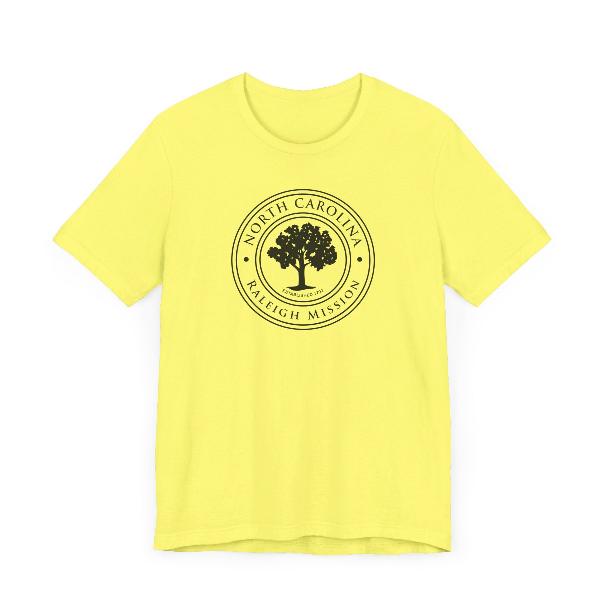 North Carolina Raleigh Mission Circular Monochrome Logo T-Shirt - Mission Wishlist - LDS Missionary Gift Store