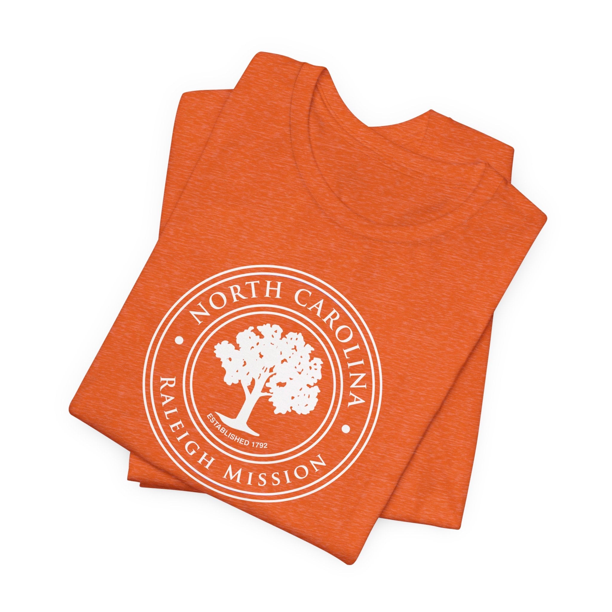 North Carolina Raleigh Mission Circular Monochrome Logo T-Shirt - Mission Wishlist - LDS Missionary Gift Store