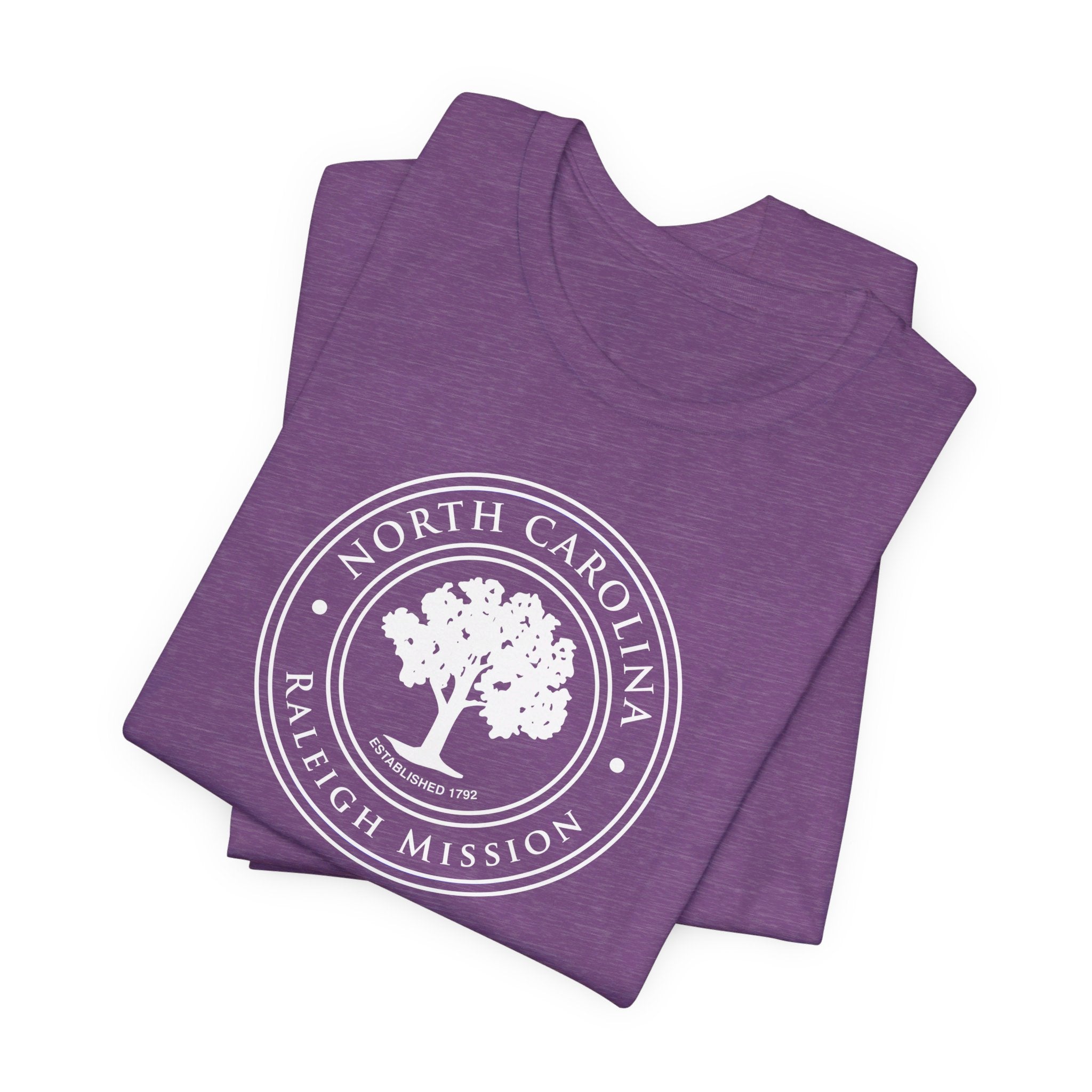 North Carolina Raleigh Mission Circular Monochrome Logo T-Shirt - Mission Wishlist - LDS Missionary Gift Store