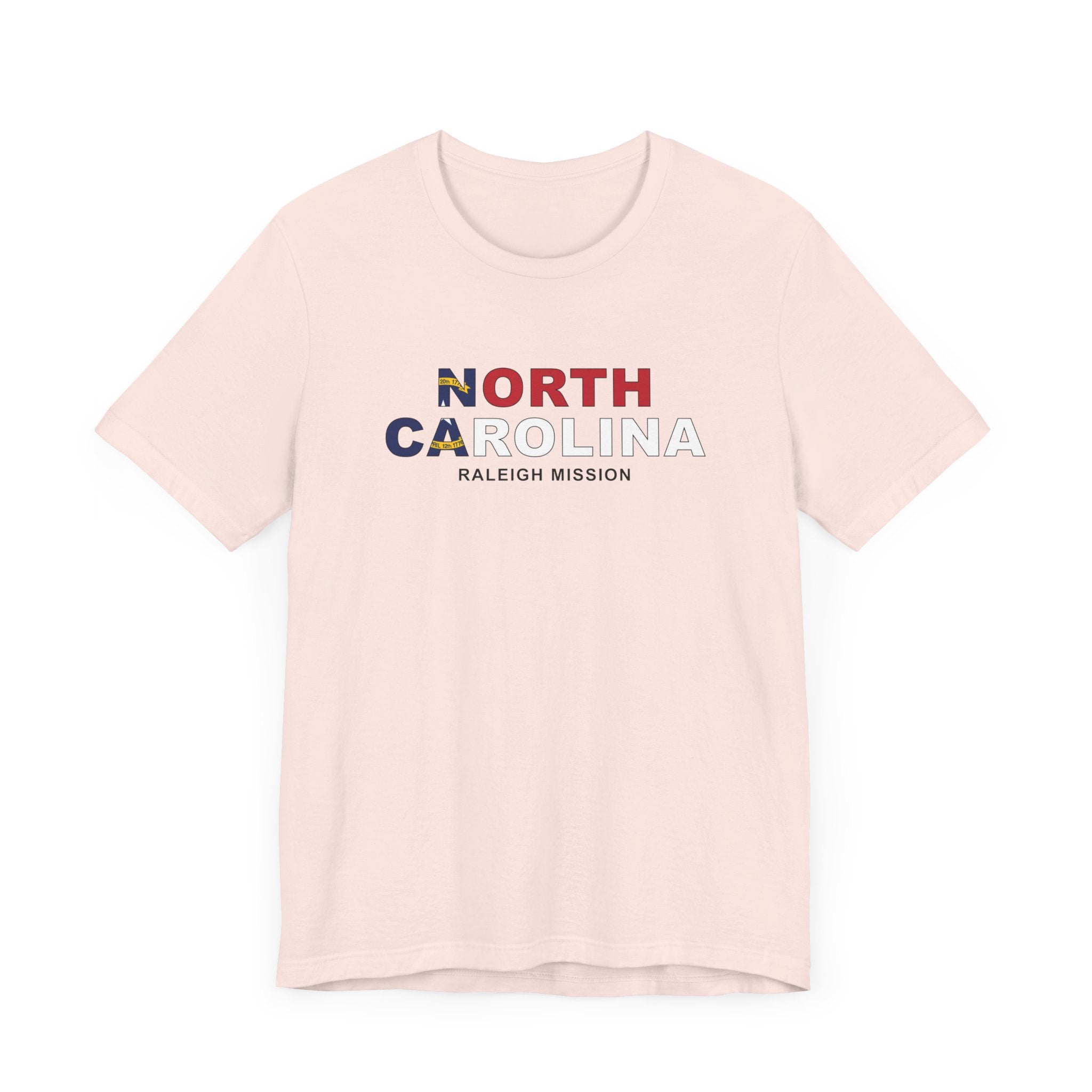 North Carolina Raleigh Mission Flag Title T-shirt - Mission Wishlist - LDS Missionary Gift Store