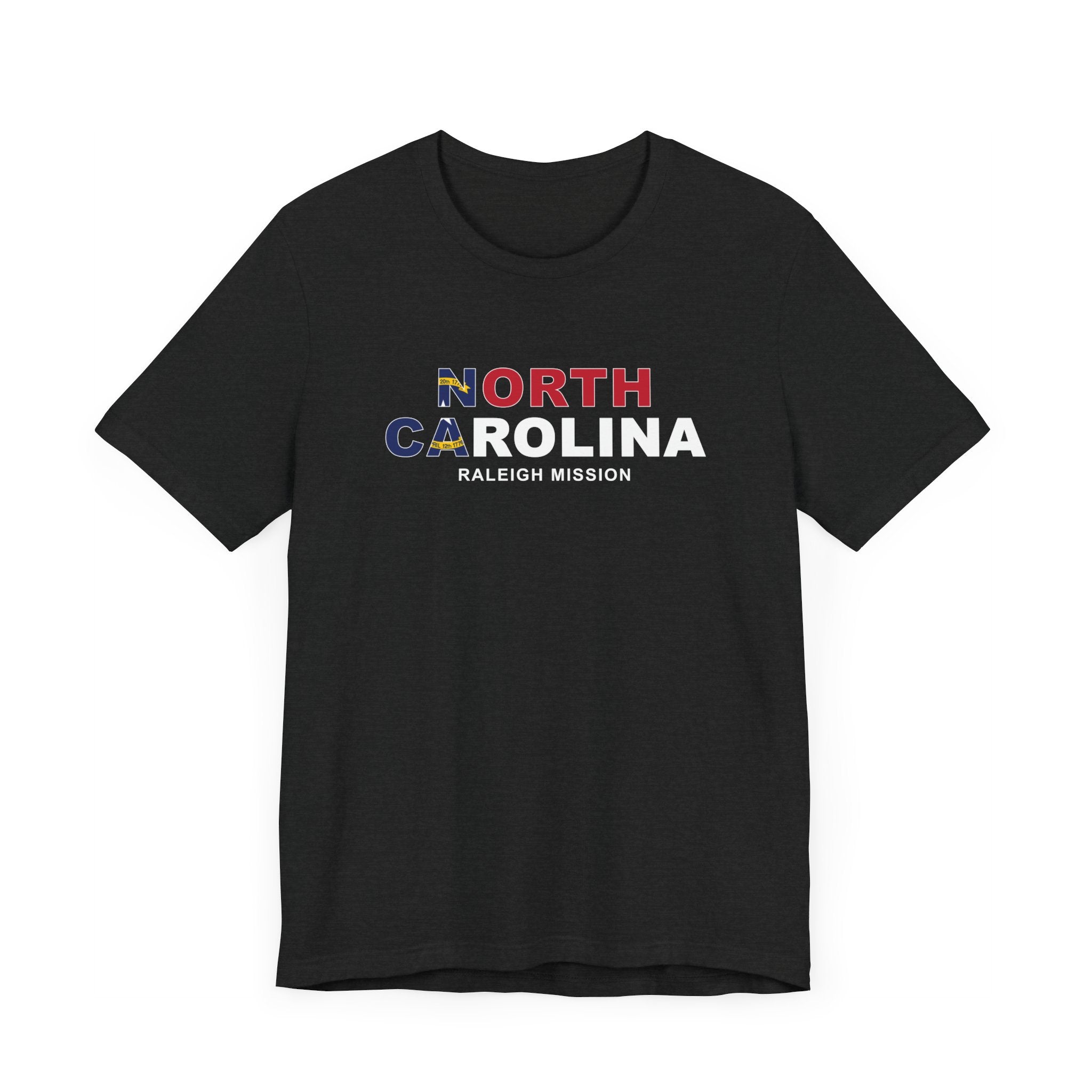 North Carolina Raleigh Mission Flag Title T-shirt - Mission Wishlist - LDS Missionary Gift Store