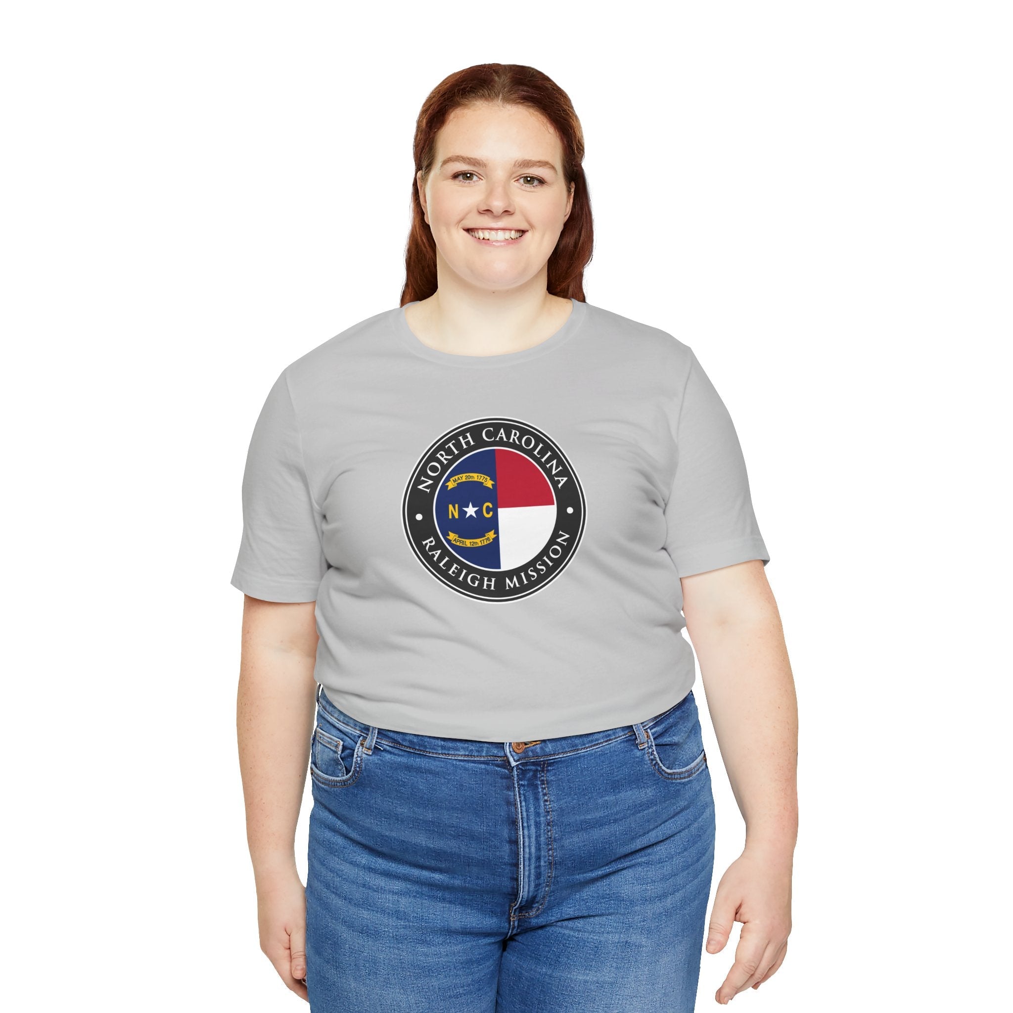 North Carolina Raleigh Mission State Flag Logo (Black Border) T-shirt - Mission Wishlist - LDS Missionary Gift Store