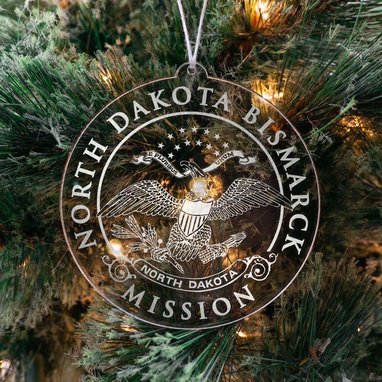 North Dakota Bismarck Mission Christmas Ornament - Latter-Day Saint LDS Missionary Gift - Book of Mormon