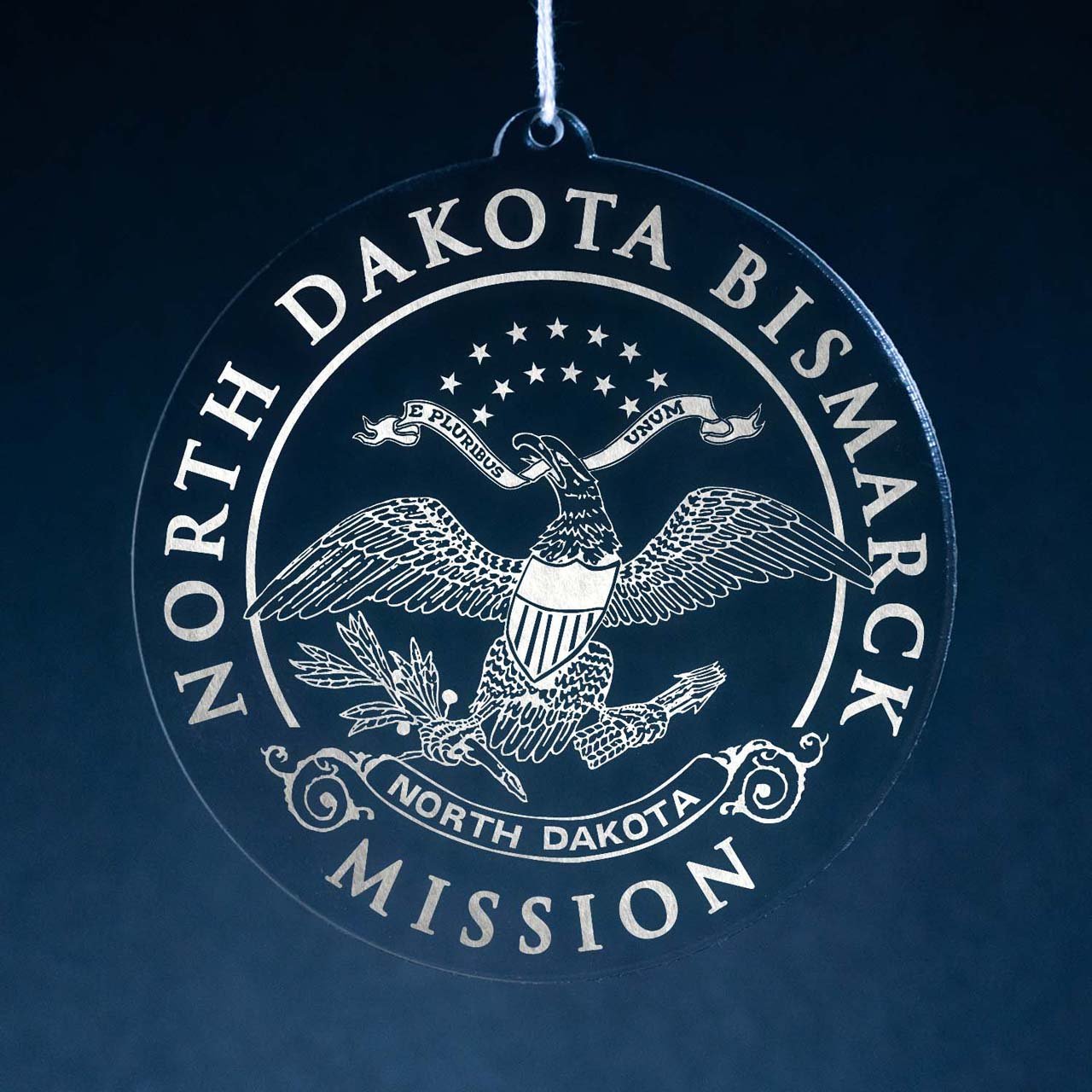 North Dakota Bismarck Mission Christmas Ornament - Latter-Day Saint LDS Missionary Gift - Book of Mormon