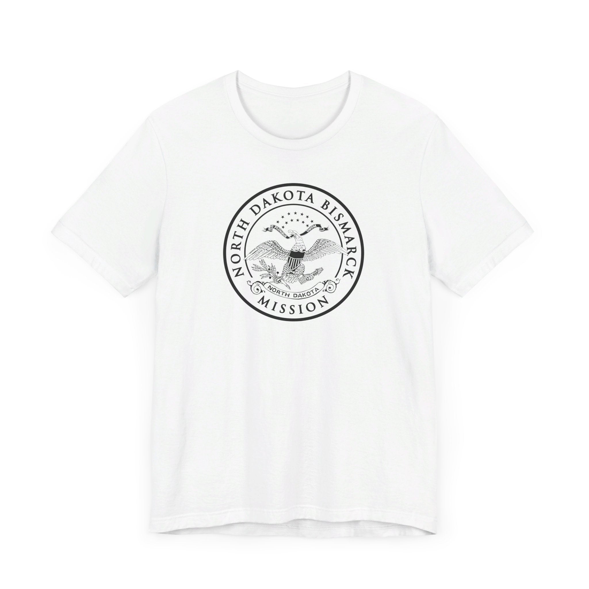 North Dakota Bismarck Mission Circular Monochrome Logo T-Shirt - Mission Wishlist - LDS Missionary Gift Store