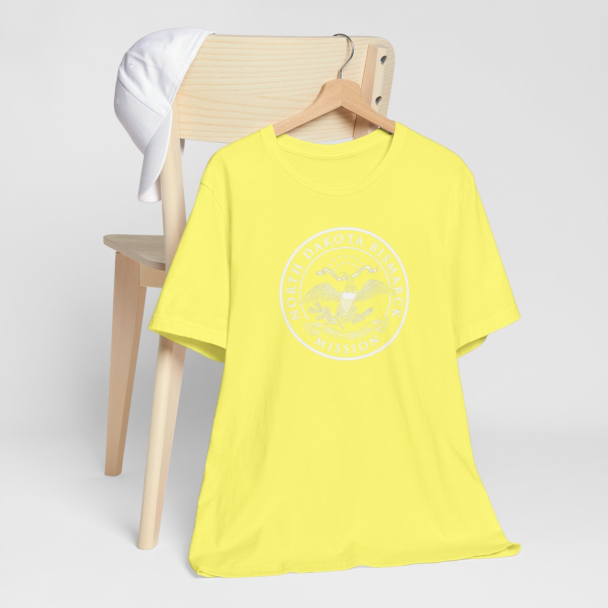 North Dakota Bismarck Mission Circular Monochrome Logo T-Shirt - Mission Wishlist - LDS Missionary Gift Store