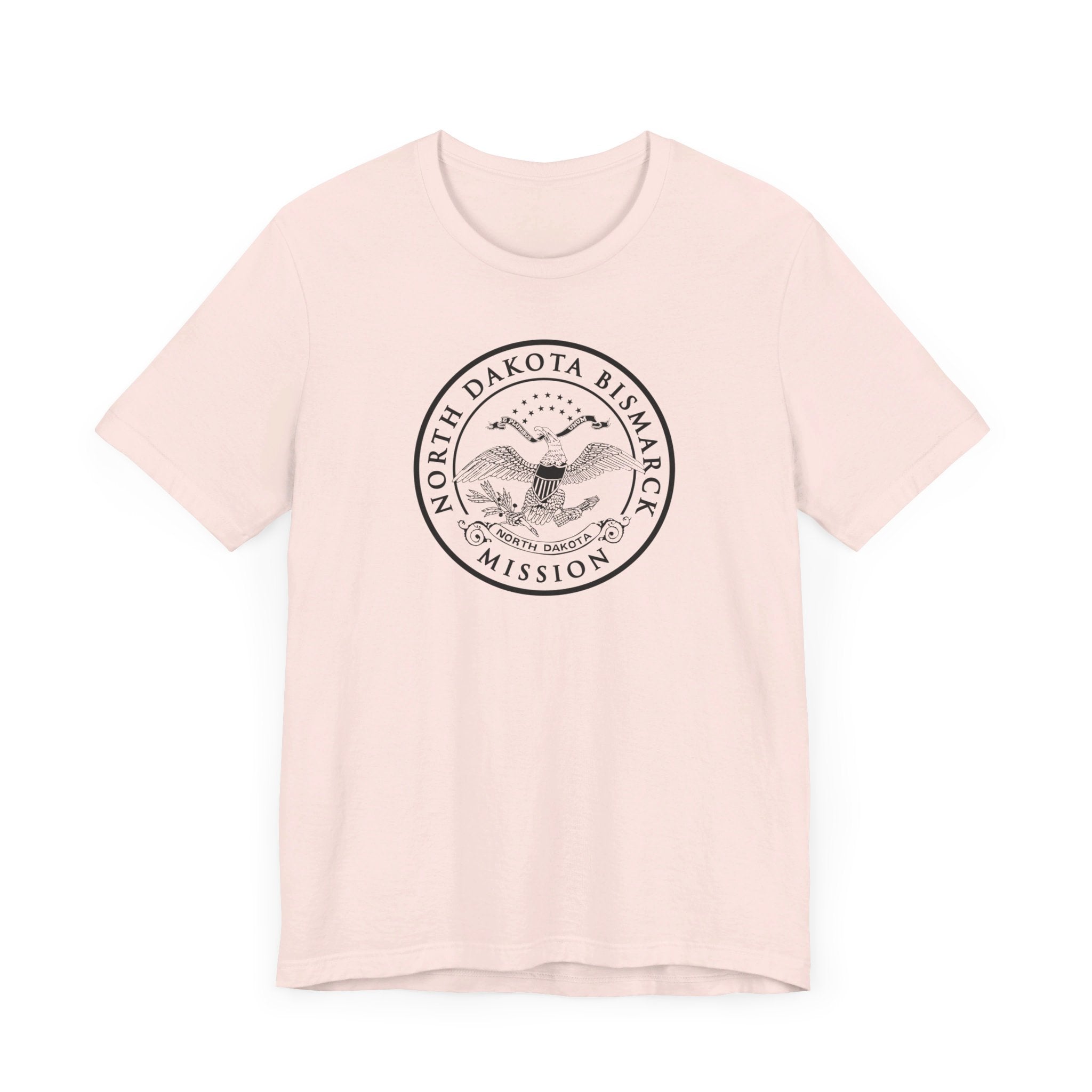 North Dakota Bismarck Mission Circular Monochrome Logo T-Shirt - Mission Wishlist - LDS Missionary Gift Store