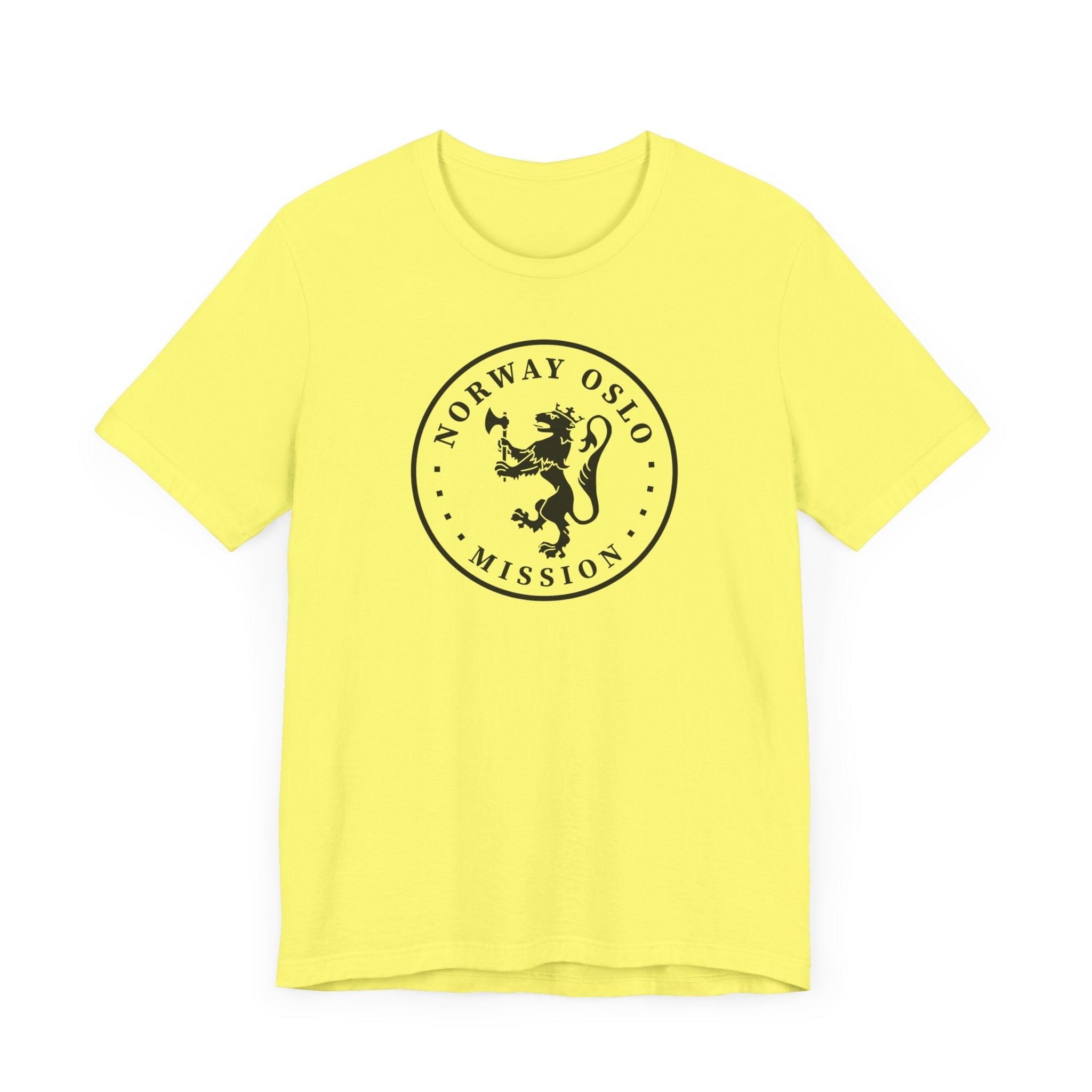 Norway Oslo Mission Circular Monochrome Logo T-Shirt - Mission Wishlist - LDS Missionary Gift Store
