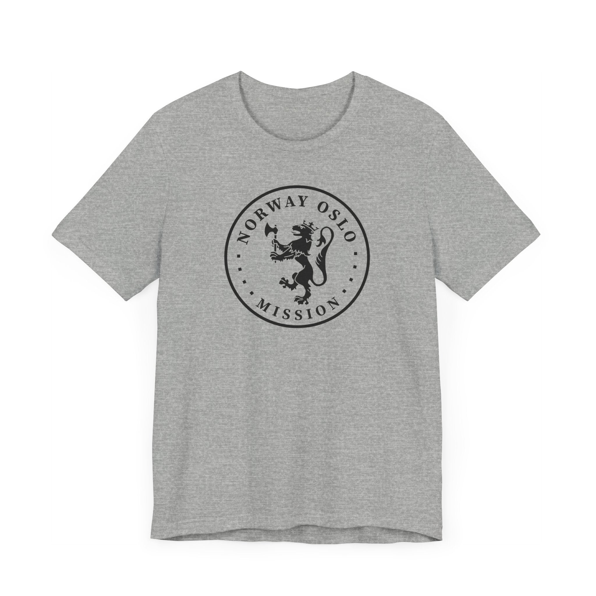 Norway Oslo Mission Circular Monochrome Logo T-Shirt - Mission Wishlist - LDS Missionary Gift Store
