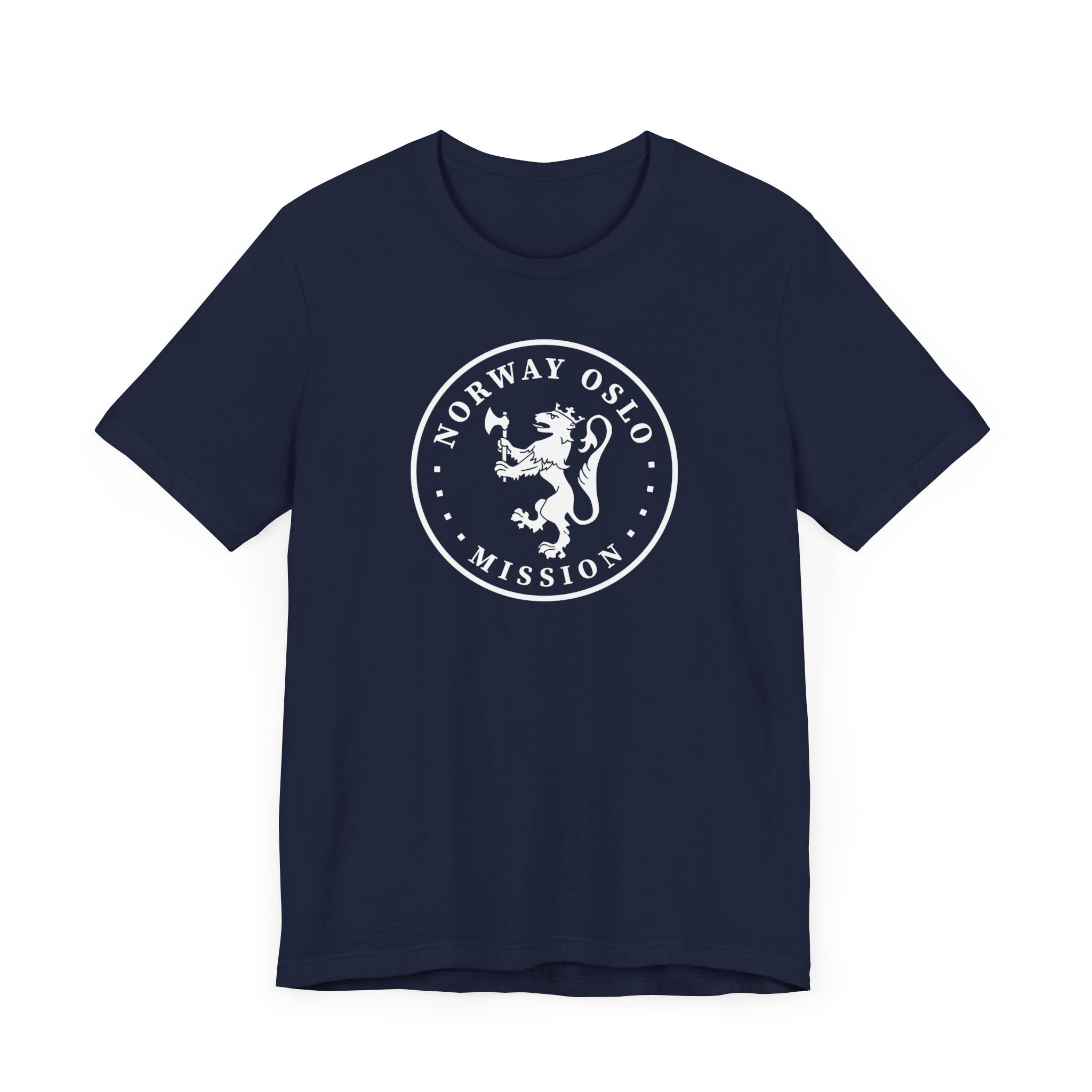 Norway Oslo Mission Circular Monochrome Logo T-Shirt - Mission Wishlist - LDS Missionary Gift Store