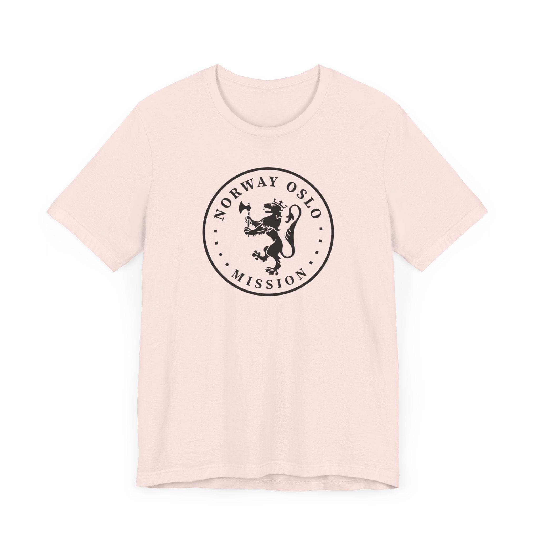 Norway Oslo Mission Circular Monochrome Logo T-Shirt - Mission Wishlist - LDS Missionary Gift Store