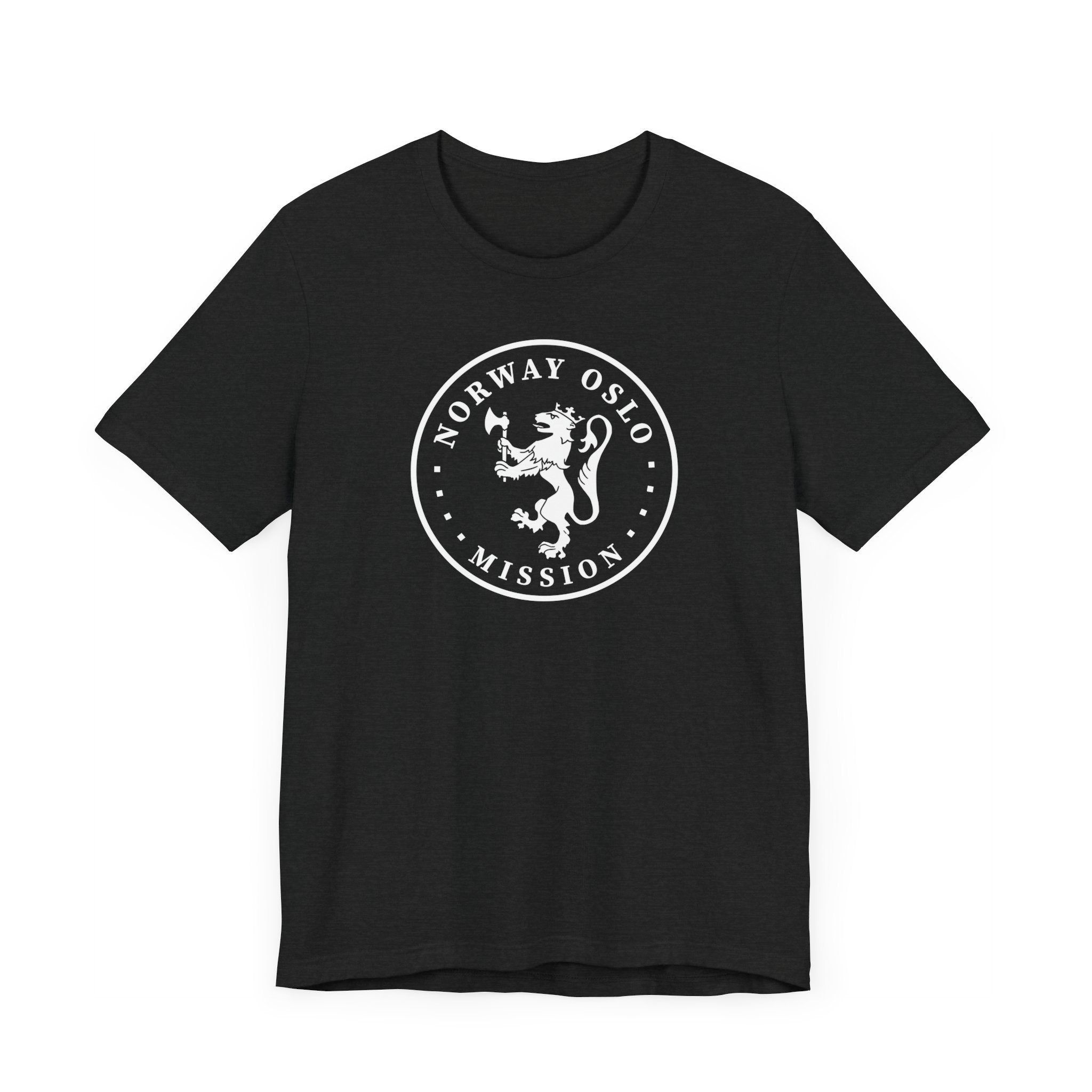 Norway Oslo Mission Circular Monochrome Logo T-Shirt - Mission Wishlist - LDS Missionary Gift Store