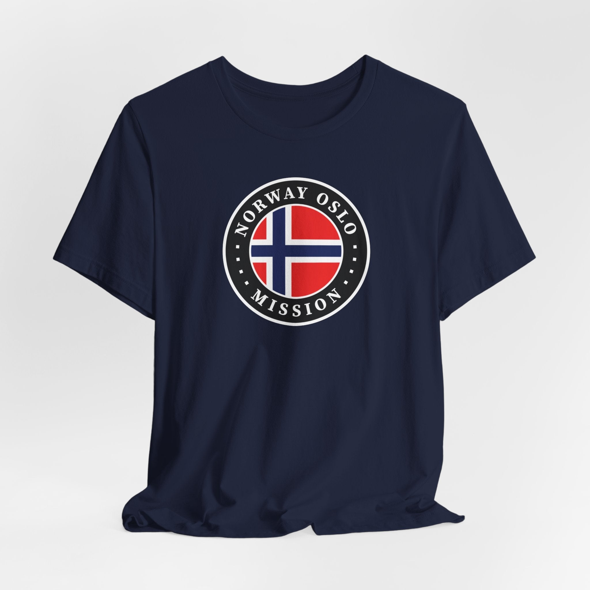 Norway Oslo Mission Flag Logo (Black Border) T-shirt - Mission Wishlist - LDS Missionary Gift Store