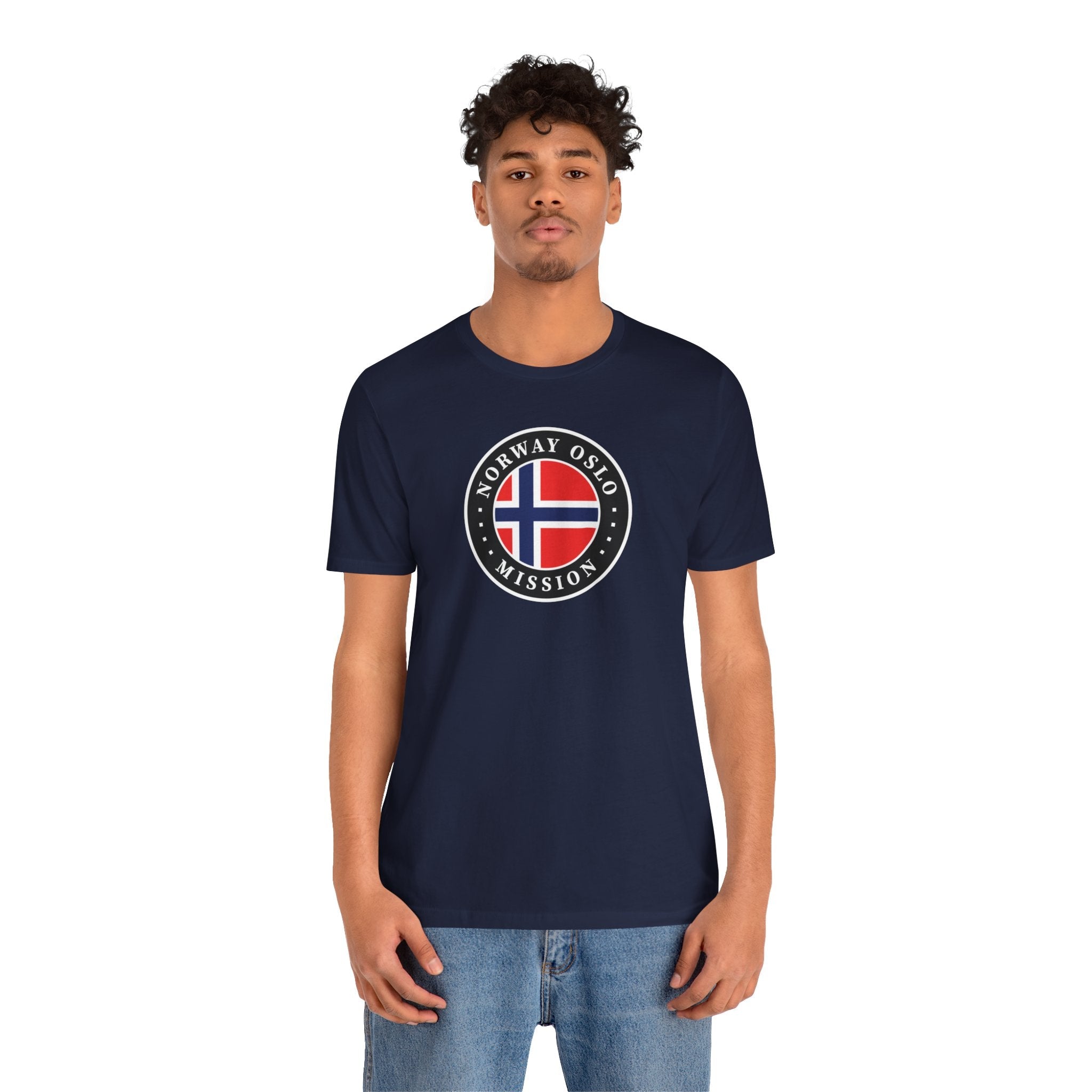 Norway Oslo Mission Flag Logo (Black Border) T-shirt - Mission Wishlist - LDS Missionary Gift Store