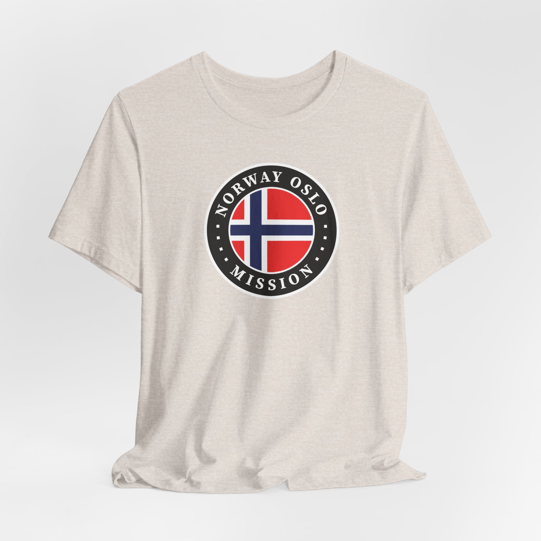 Norway Oslo Mission Flag Logo (Black Border) T-shirt - Mission Wishlist - LDS Missionary Gift Store