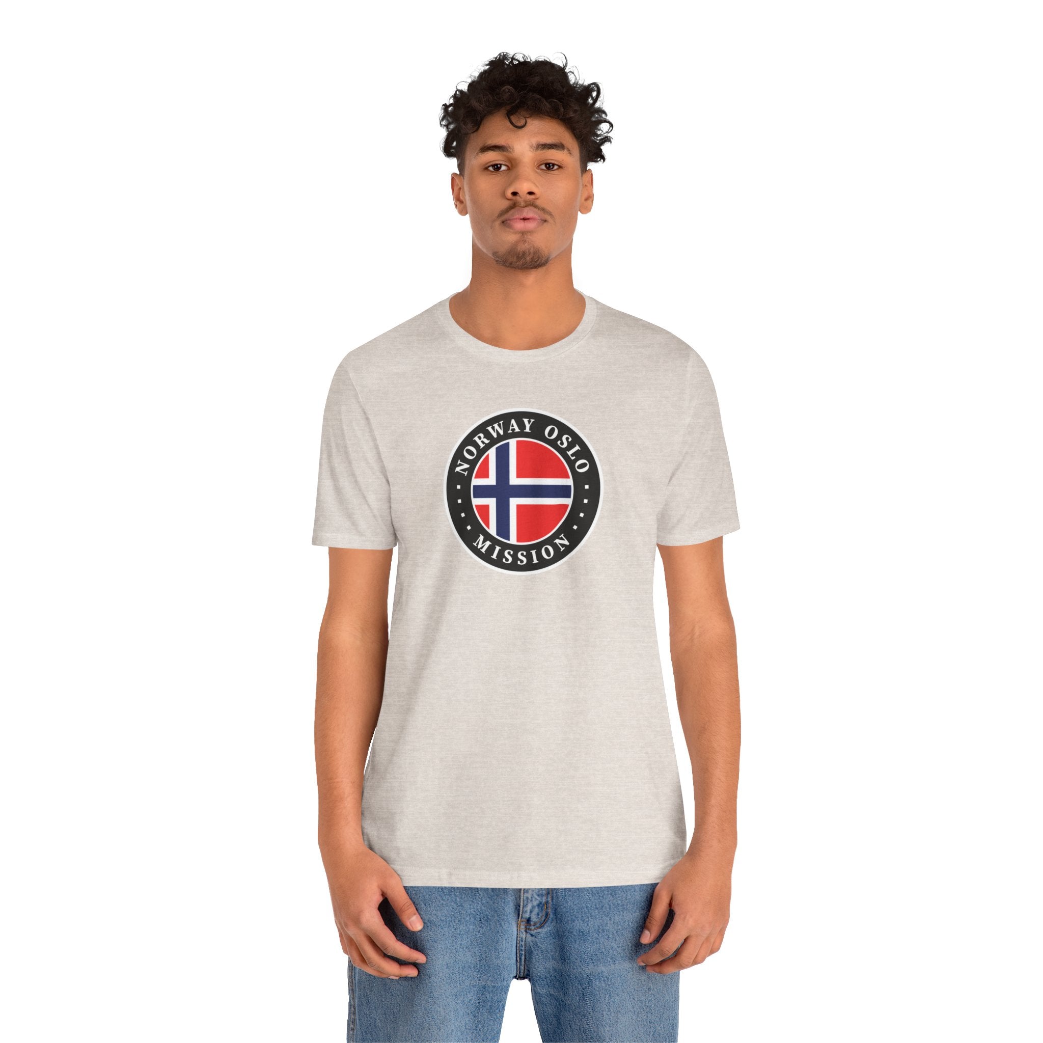 Norway Oslo Mission Flag Logo (Black Border) T-shirt - Mission Wishlist - LDS Missionary Gift Store