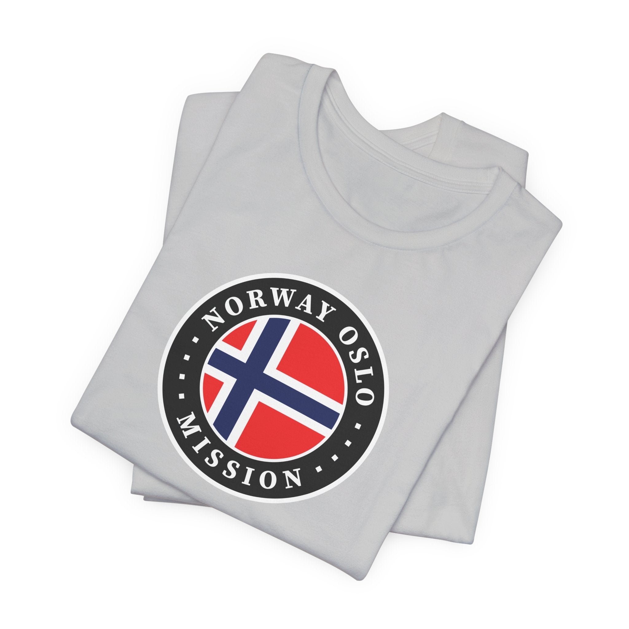 Norway Oslo Mission Flag Logo (Black Border) T-shirt - Mission Wishlist - LDS Missionary Gift Store