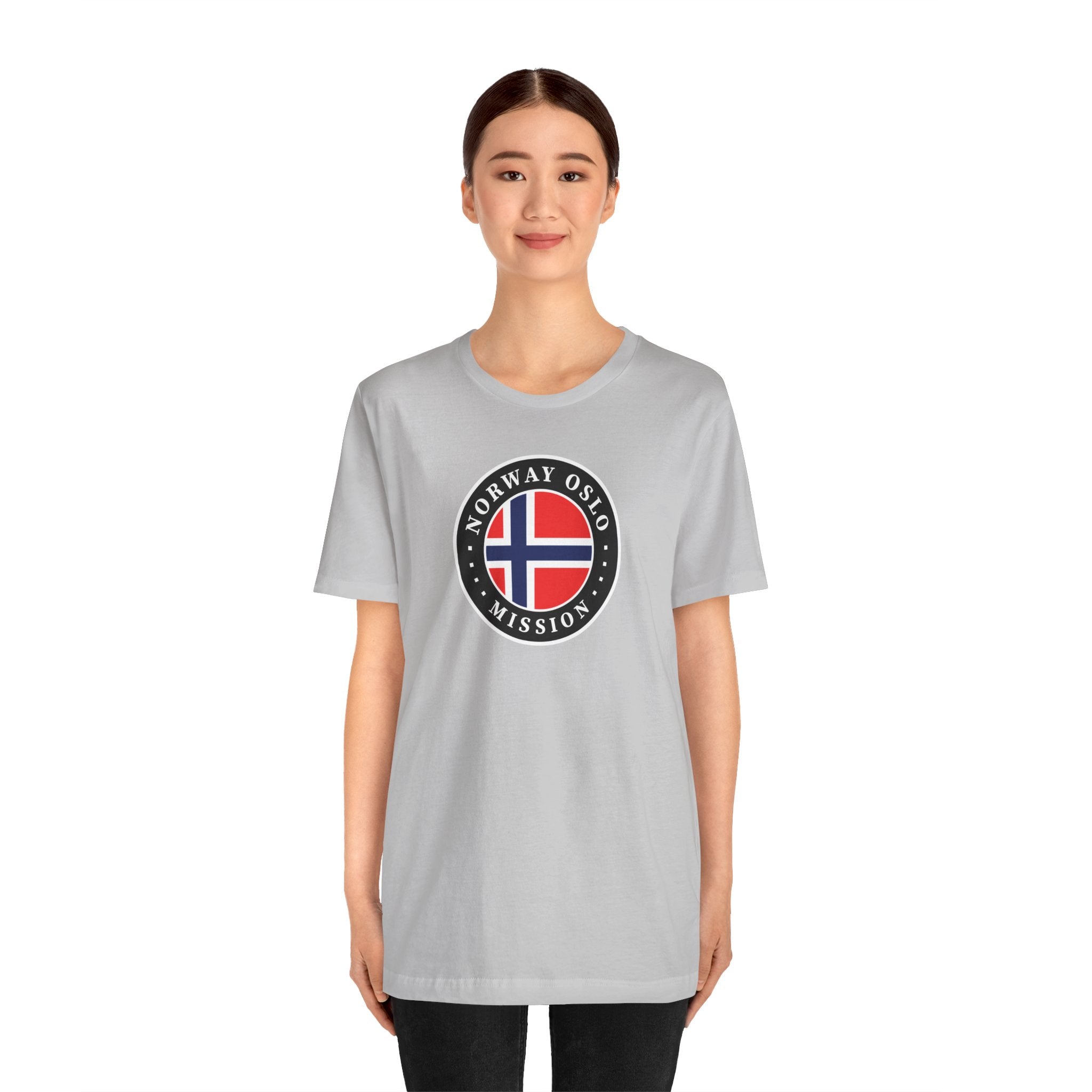Norway Oslo Mission Flag Logo (Black Border) T-shirt - Mission Wishlist - LDS Missionary Gift Store