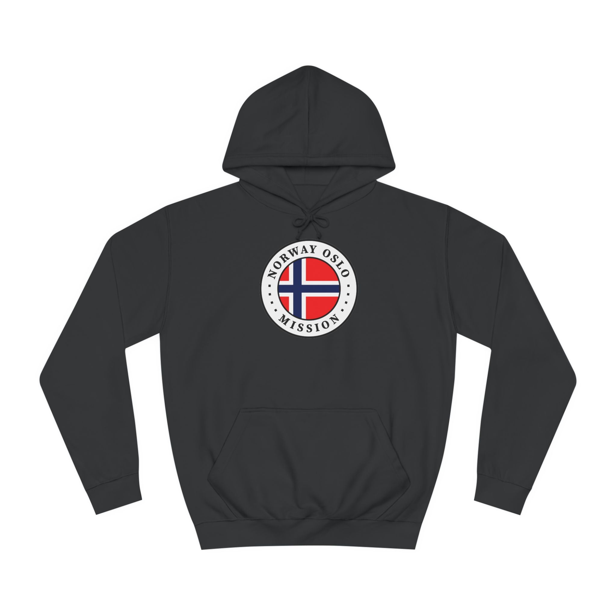 Norway Oslo Mission Flag Logo (White Border) College Hoodie - Mission Wishlist - LDS Missionary Gift Store