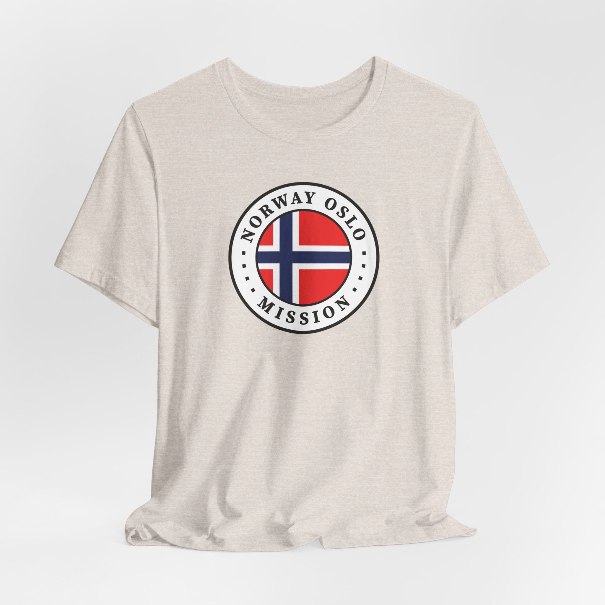 Norway Oslo Mission Flag Logo (White Border) T-shirt - Mission Wishlist - LDS Missionary Gift Store