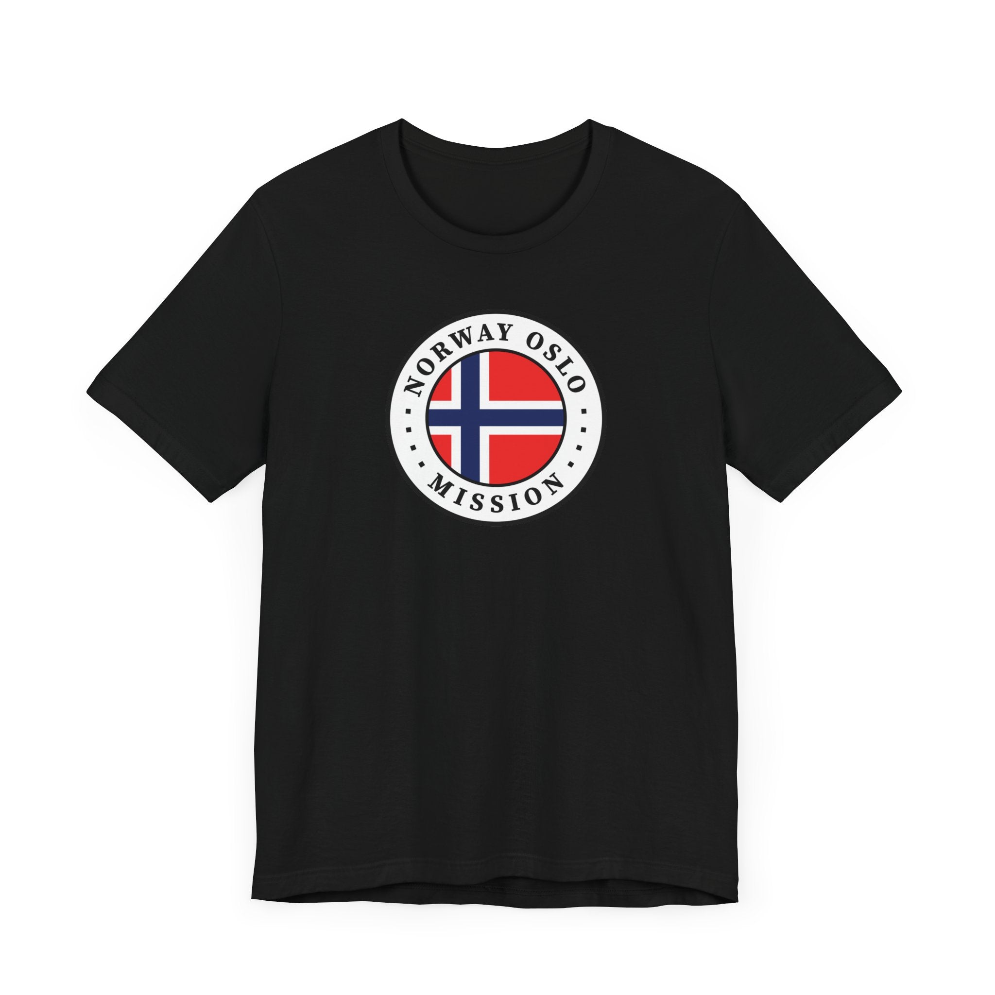 Norway Oslo Mission Flag Logo (White Border) T-shirt - Mission Wishlist - LDS Missionary Gift Store