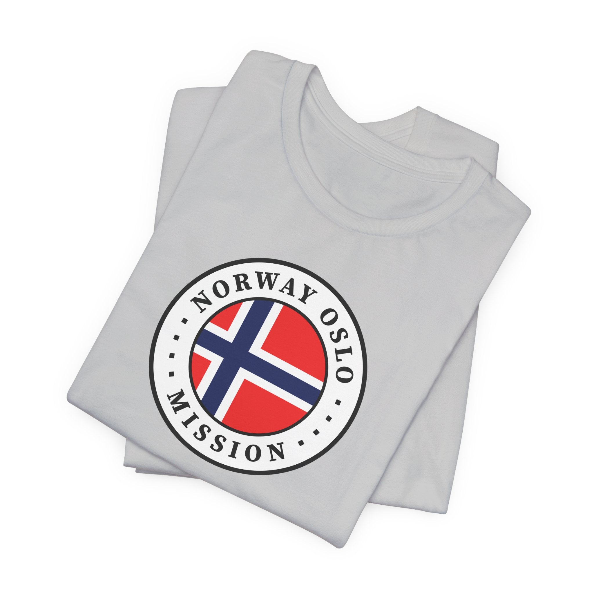 Norway Oslo Mission Flag Logo (White Border) T-shirt - Mission Wishlist - LDS Missionary Gift Store