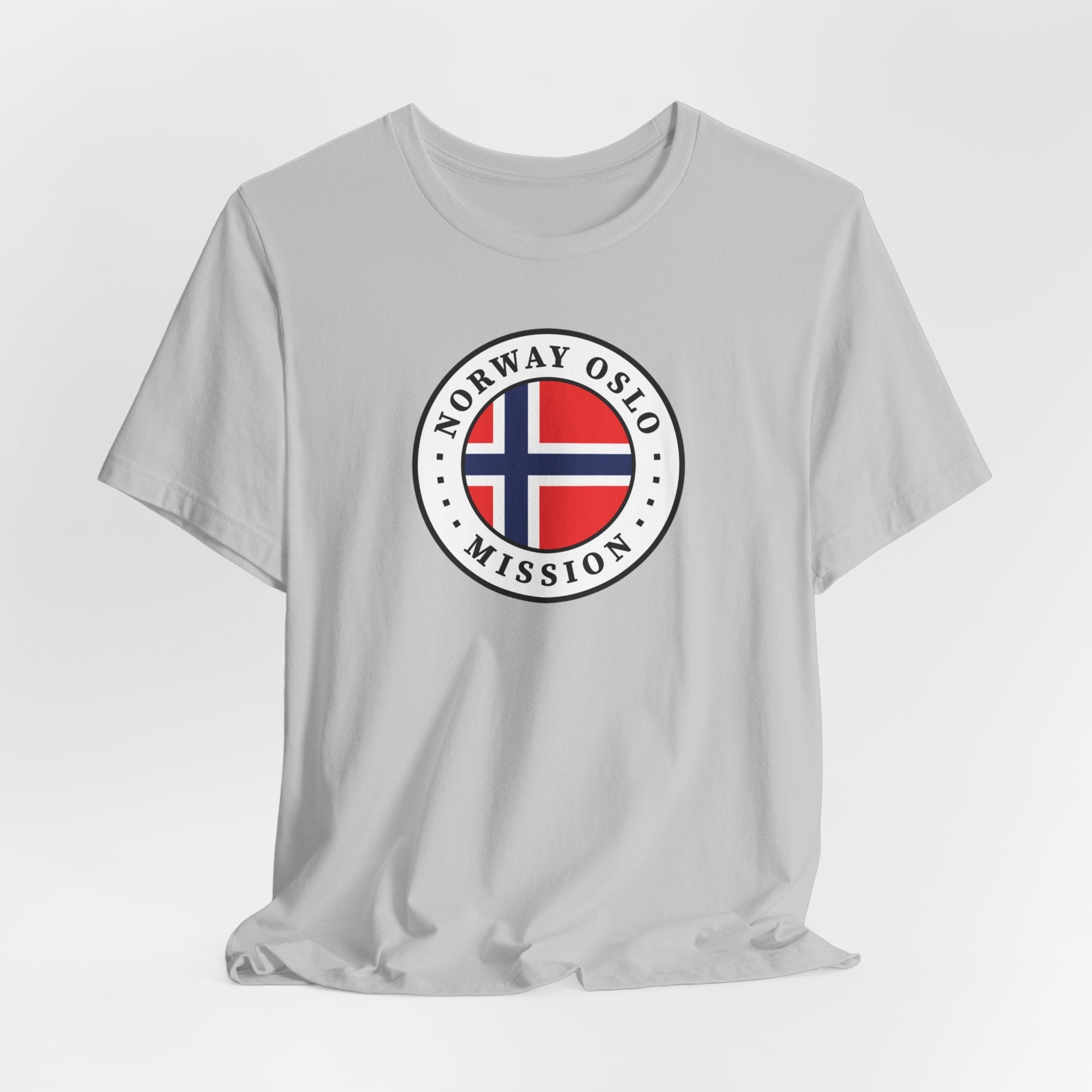 Norway Oslo Mission Flag Logo (White Border) T-shirt - Mission Wishlist - LDS Missionary Gift Store