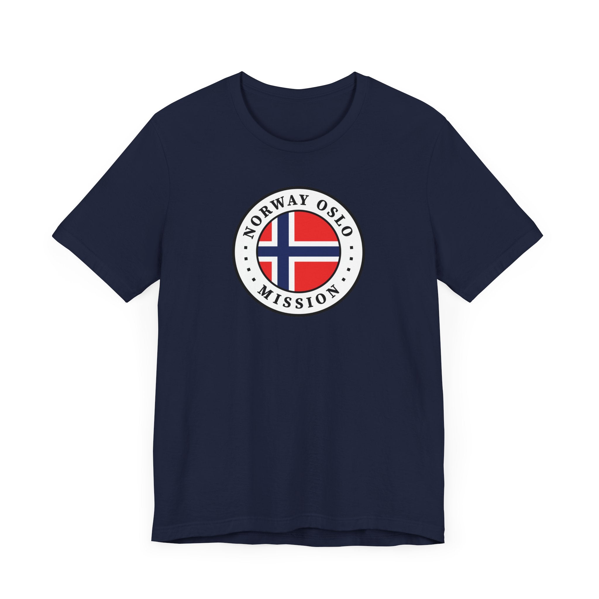 Norway Oslo Mission Flag Logo (White Border) T-shirt - Mission Wishlist - LDS Missionary Gift Store