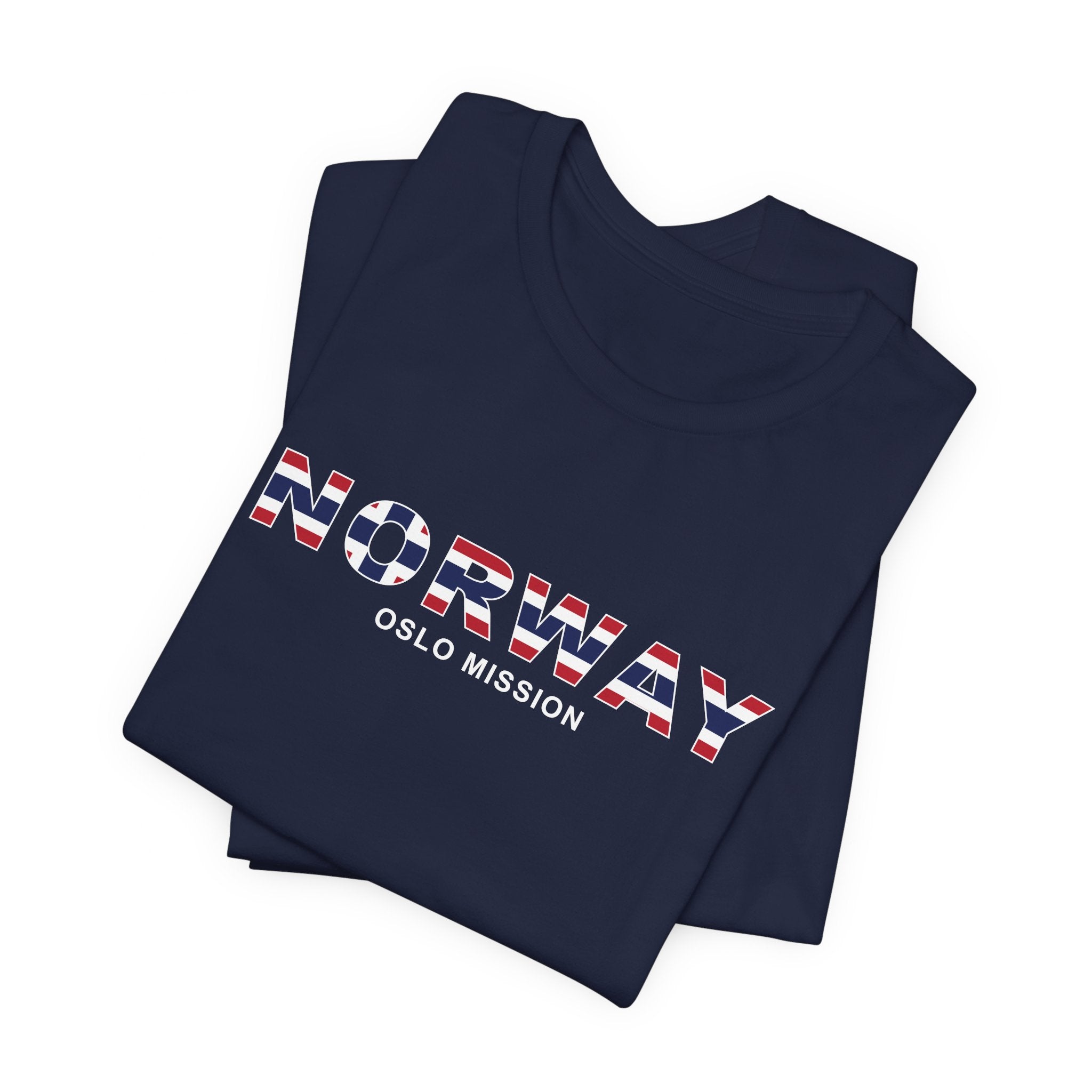 Norway Oslo Mission Flag Title T-shirt - Mission Wishlist - LDS Missionary Gift Store